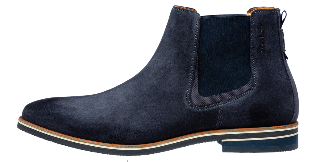 Blauw suède Amalfi chelsea boot