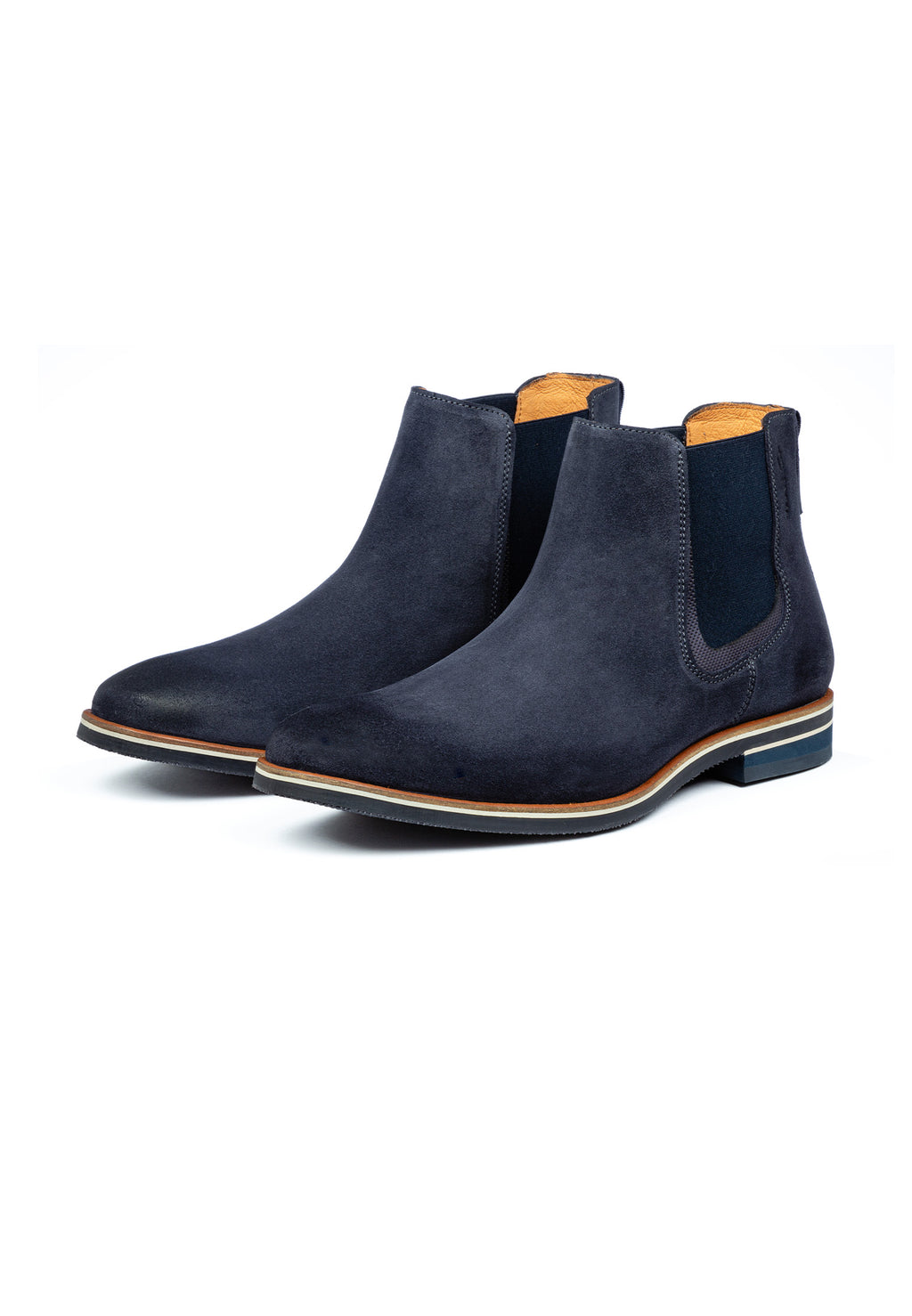 Blauw suède Amalfi chelsea boot