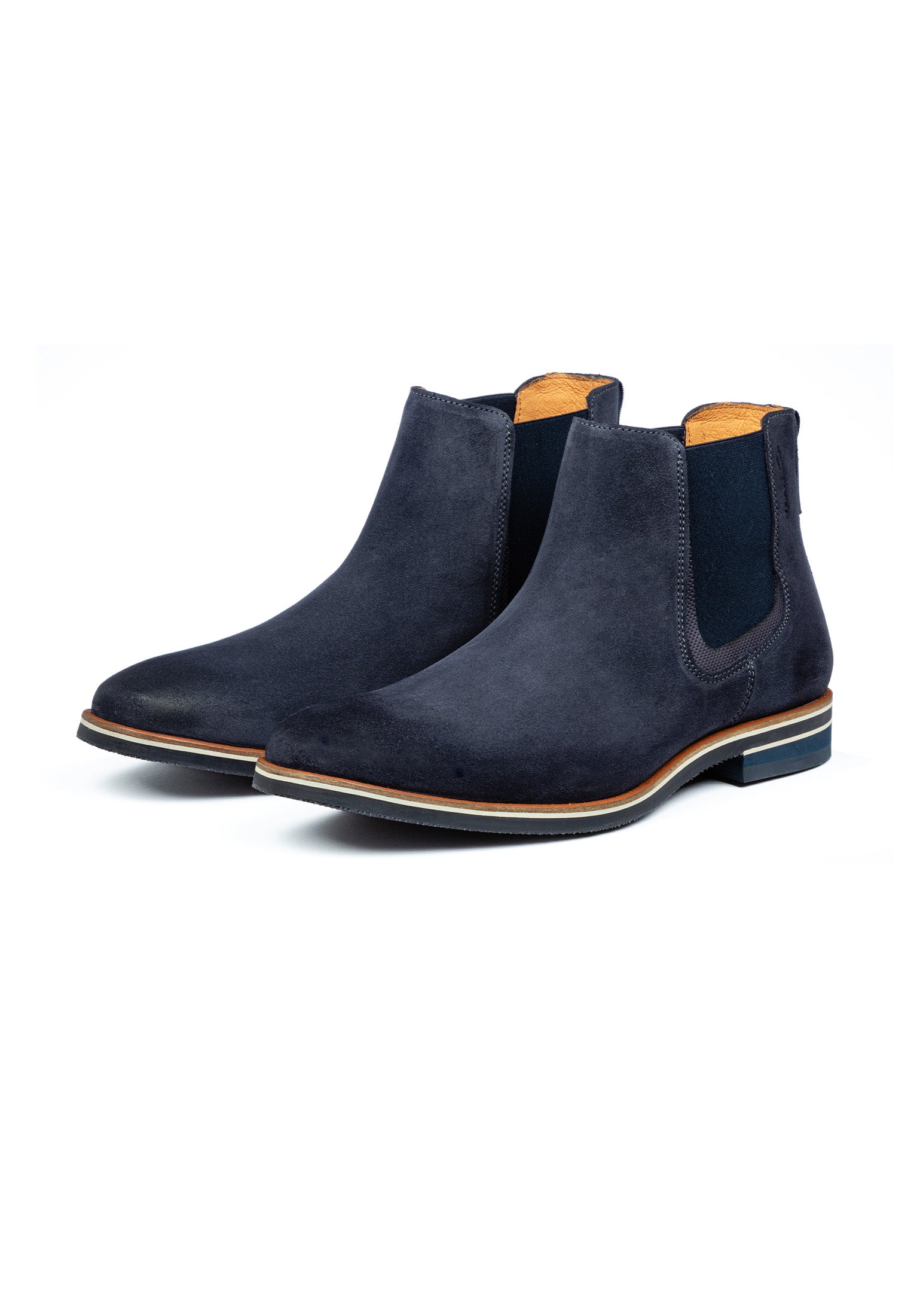 Blauw suède Amalfi chelsea boot