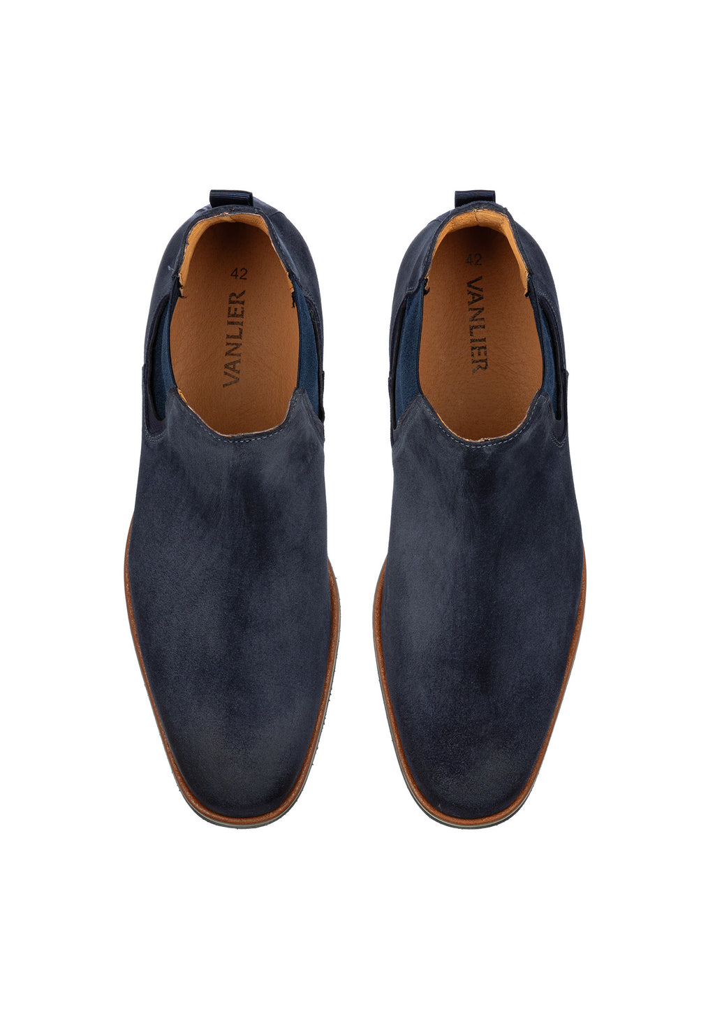 Blauw suède Amalfi chelsea boot