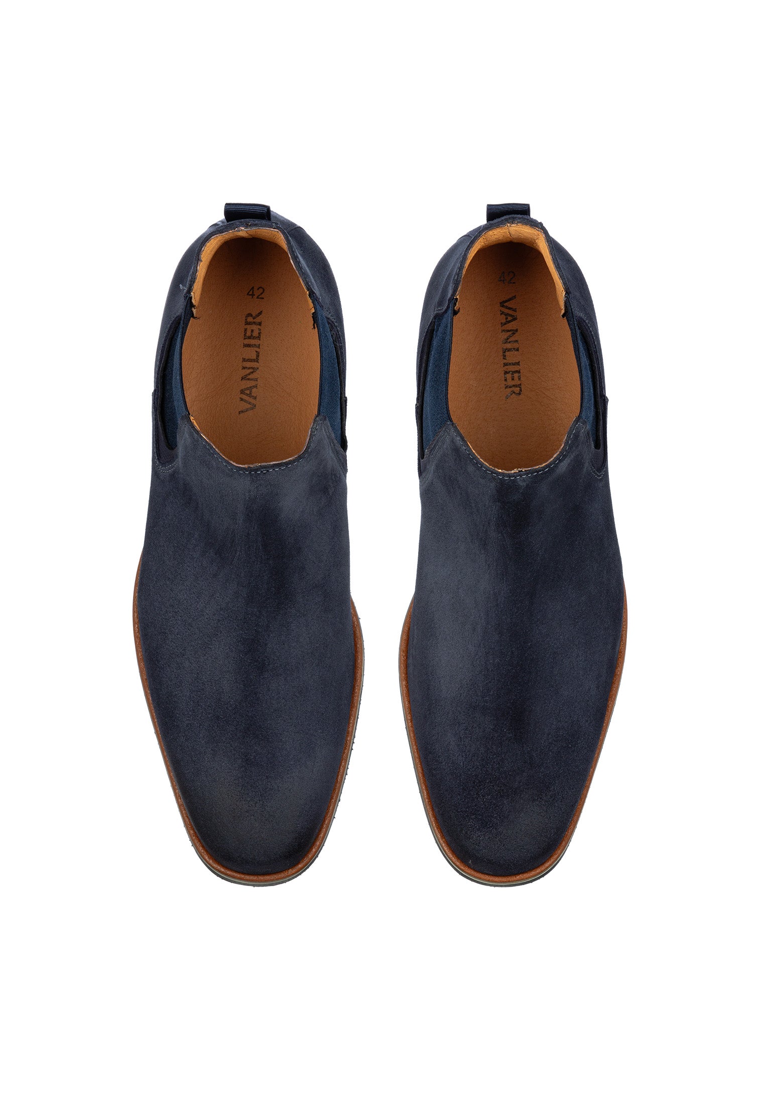 Blauw suède Amalfi chelsea boot