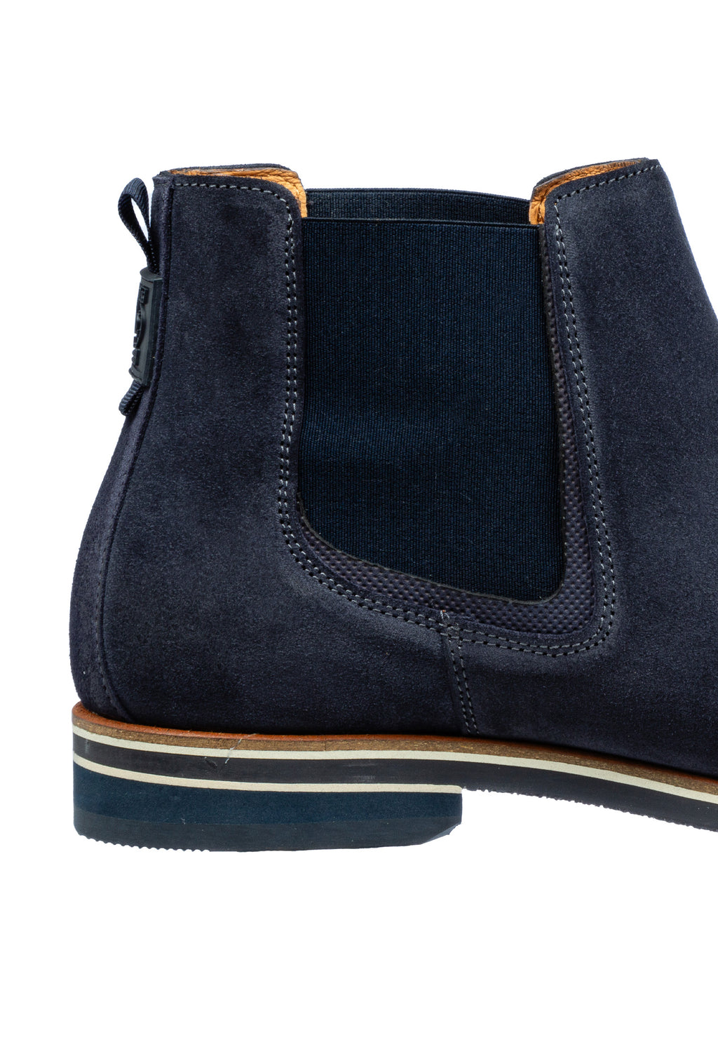 Blauw suède Amalfi chelsea boot