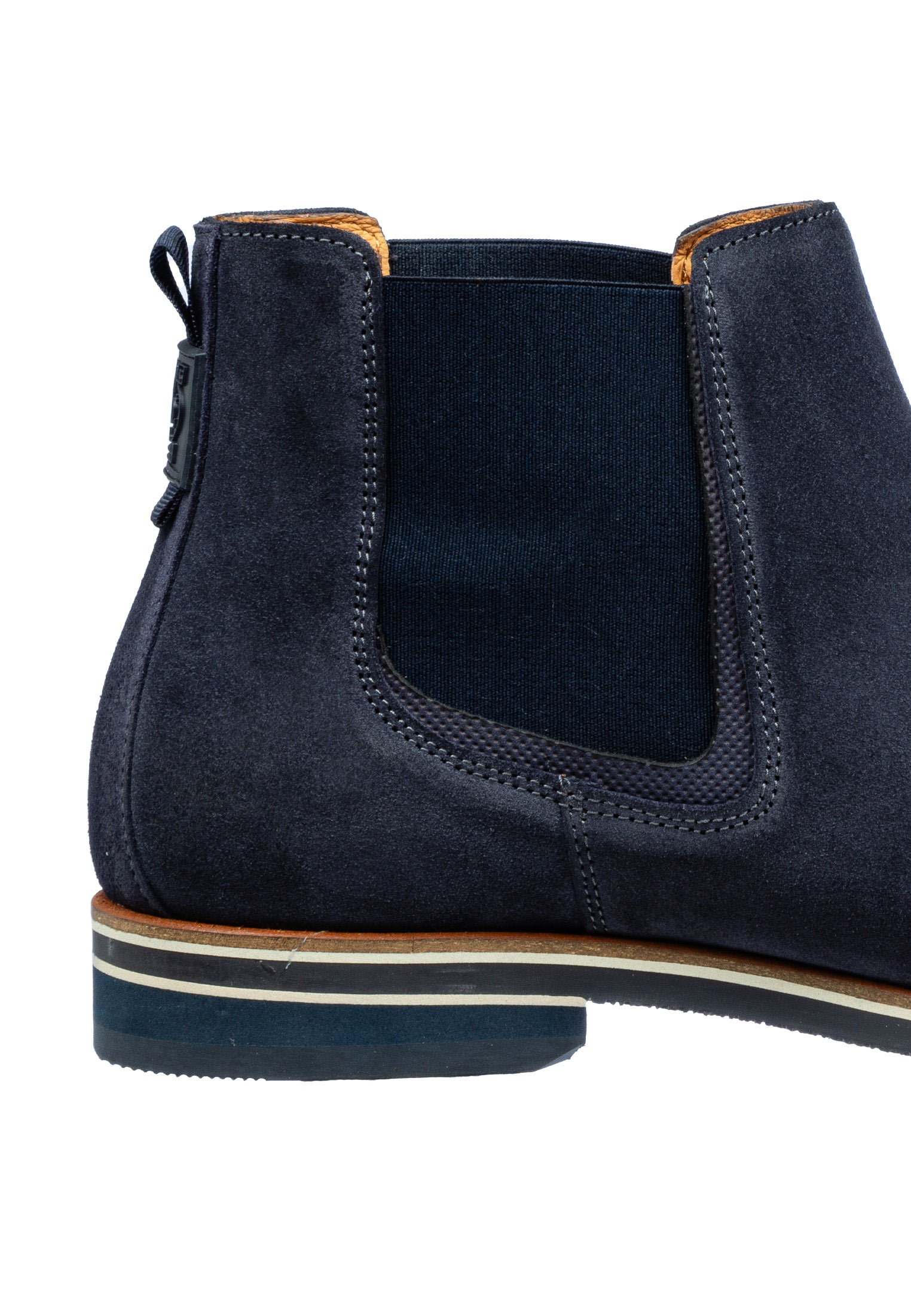 Blauw suède Amalfi chelsea boot