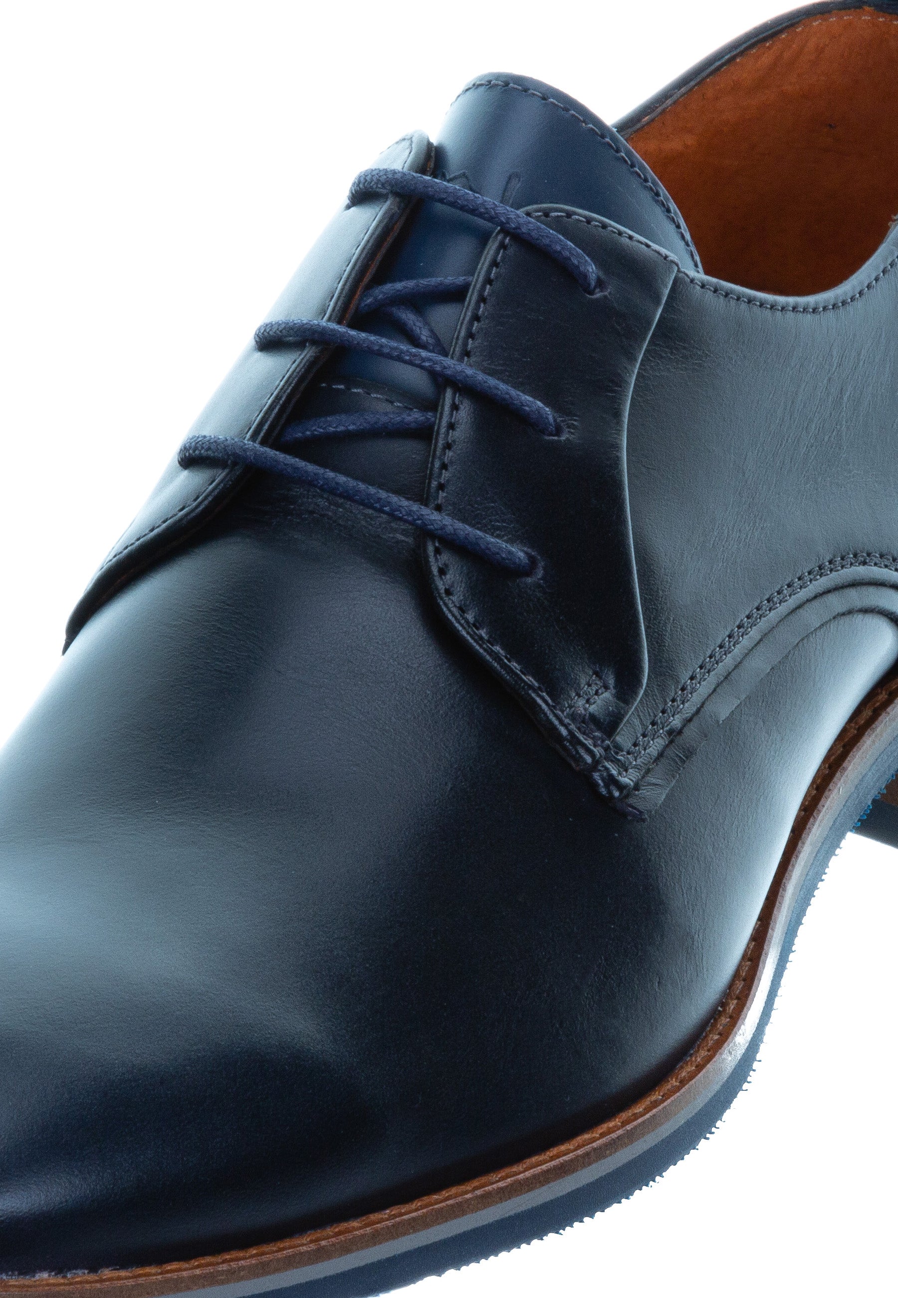 Navy blauw gladleren Amalfi veterschoen