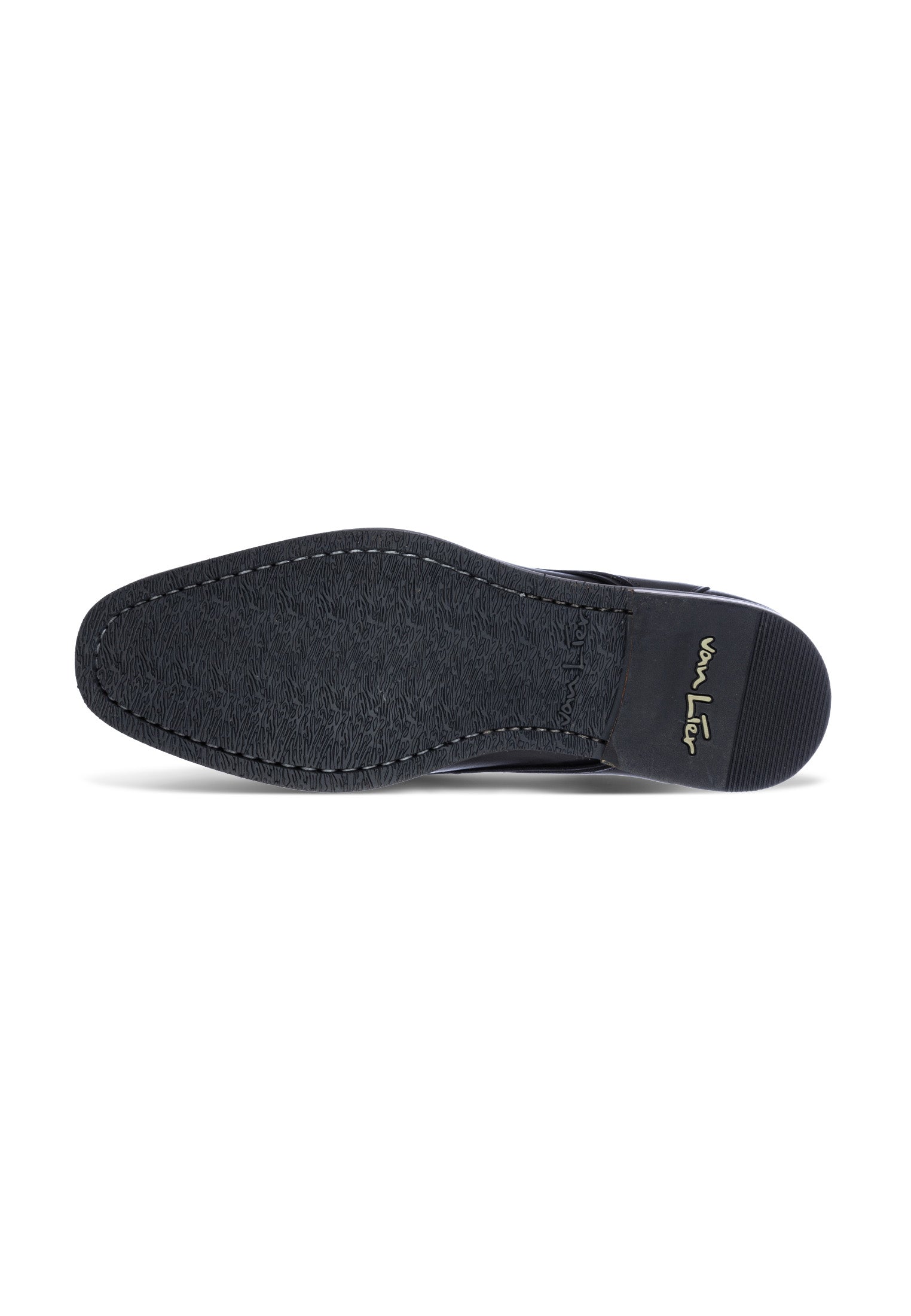 Zwart gladleren Amalfi halfhoge veterschoen