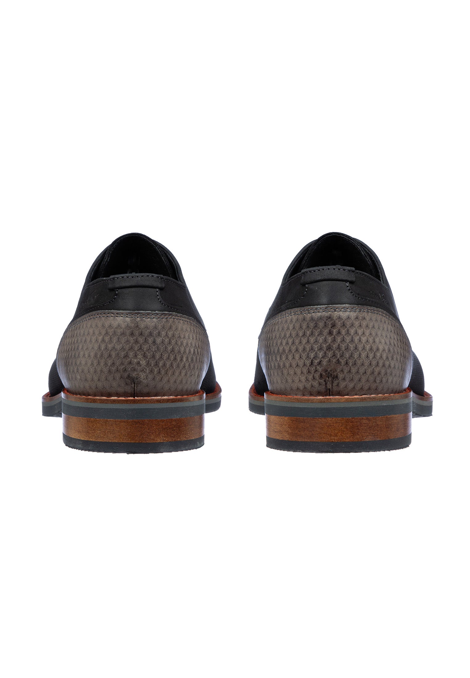 Zwart gladleren Amalfi veterschoen