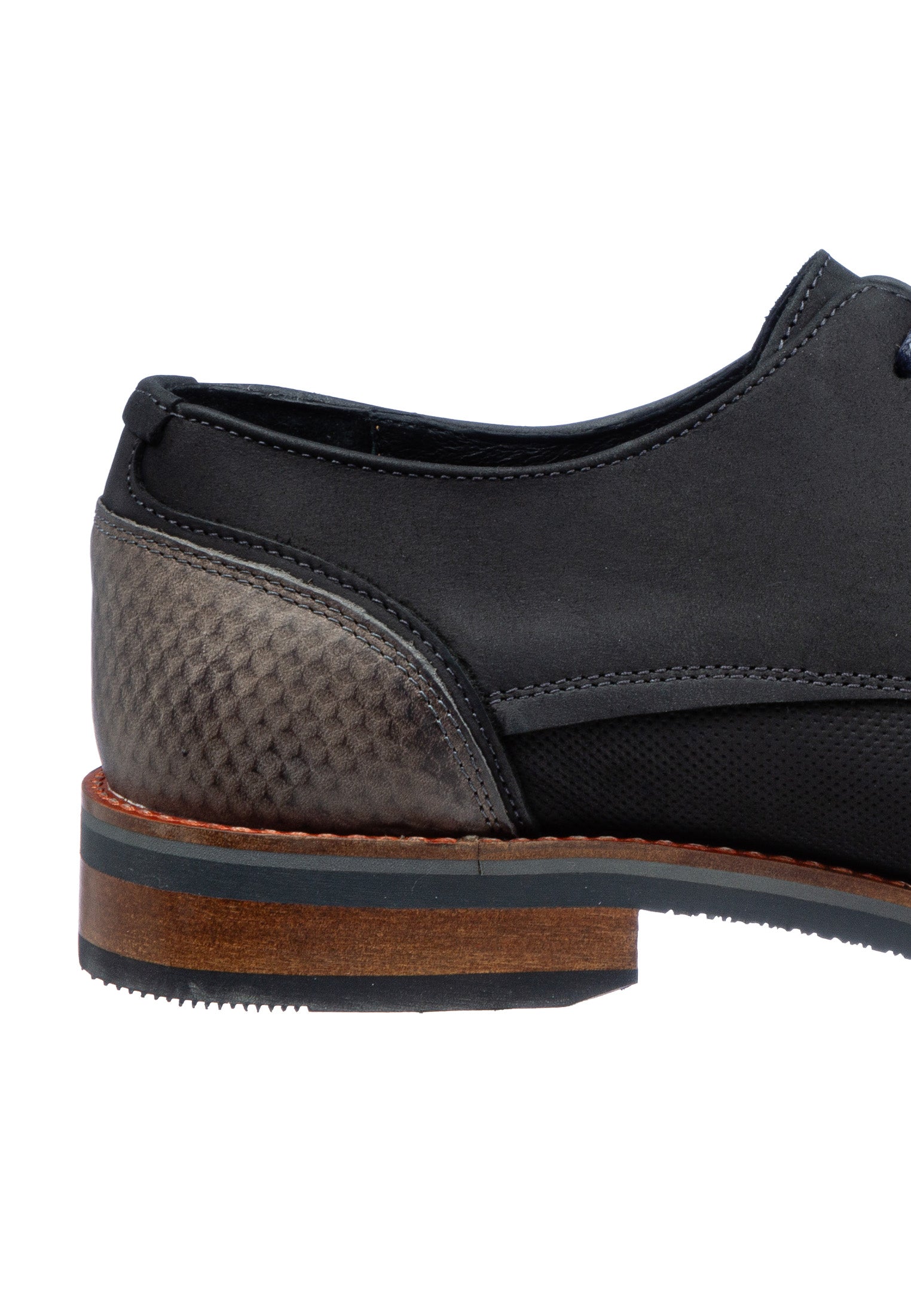 Zwart gladleren Amalfi veterschoen