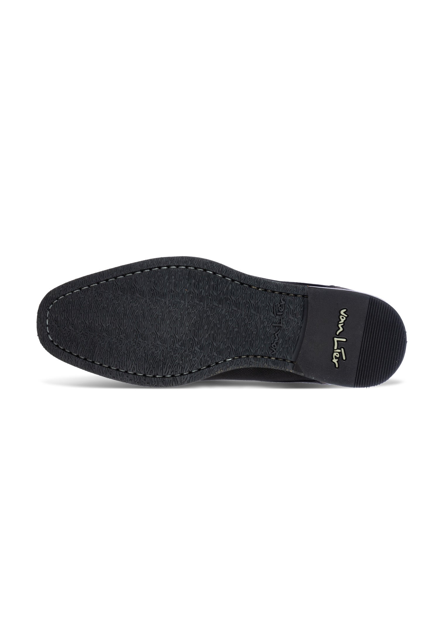 Zwart gladleren Amalfi halfhoge veterschoen