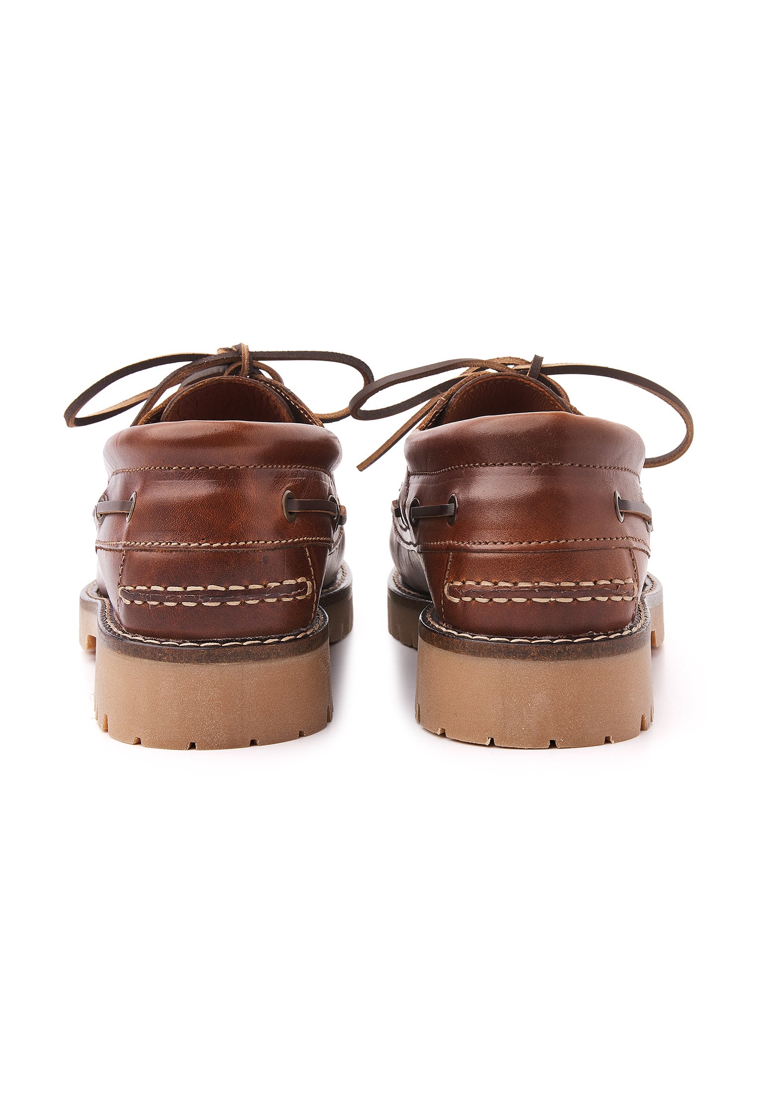 Bruin cognac gladleren Baylands boot