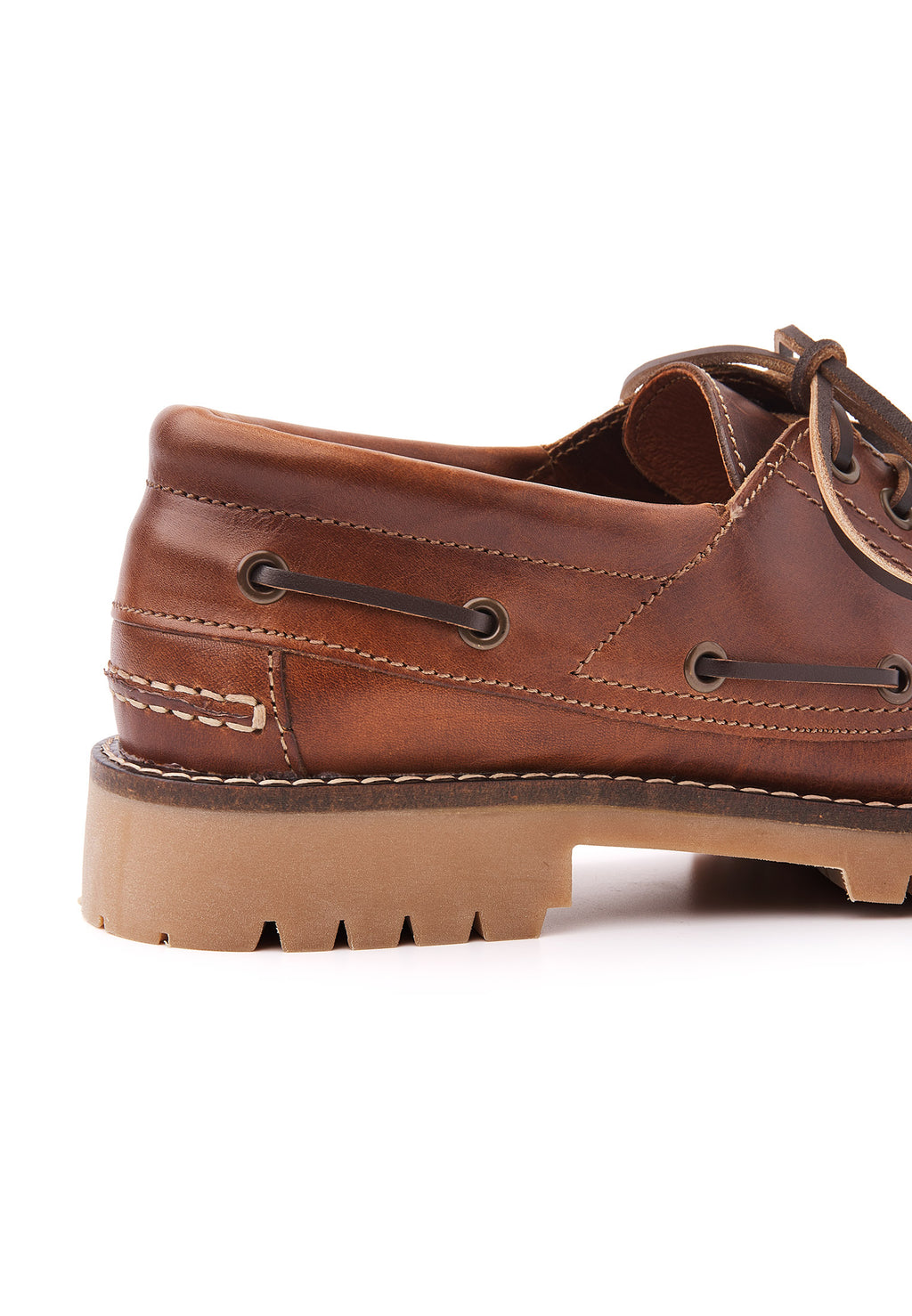 Bruin cognac gladleren Baylands boot