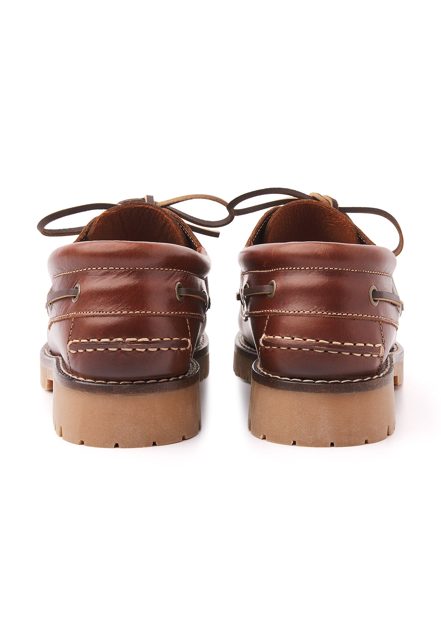 Bruin gladleren Baylands boot