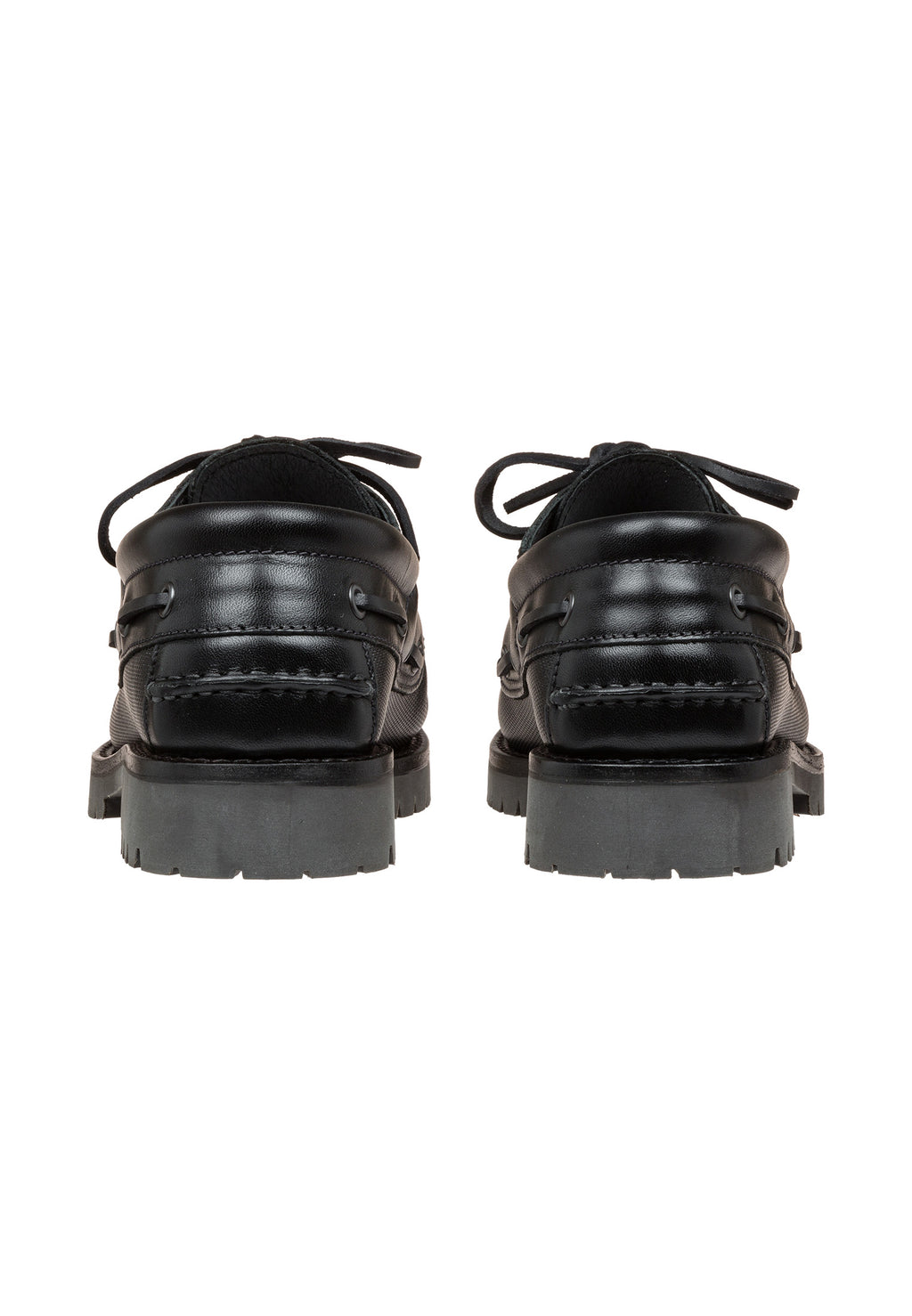 Zwart gladleren Baylands veterschoen