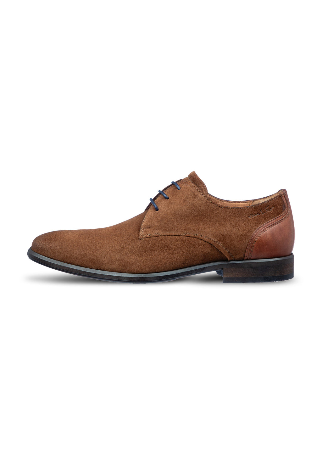 Cognac suède Erasmo veterschoen