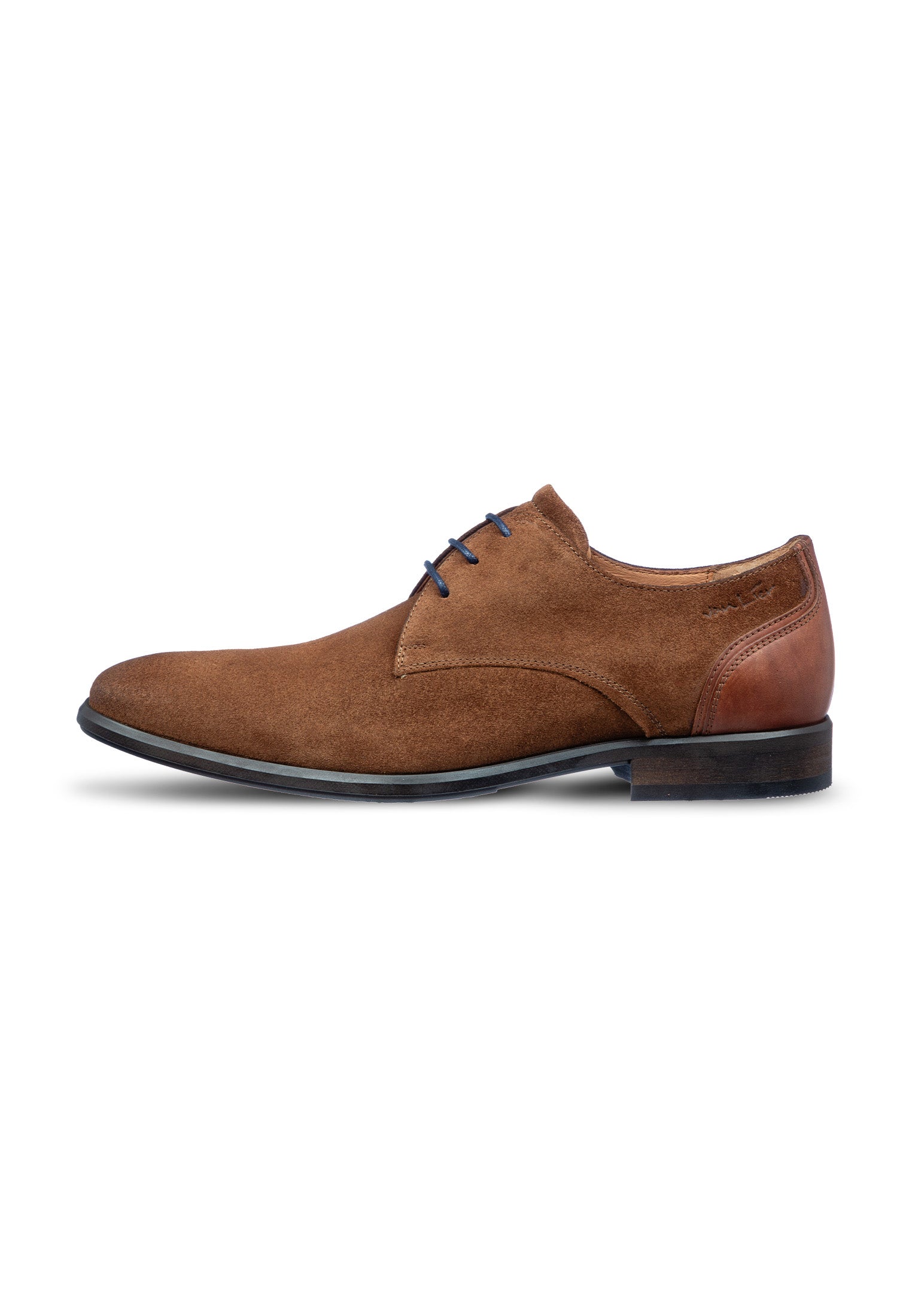 Cognac suède Erasmo veterschoen