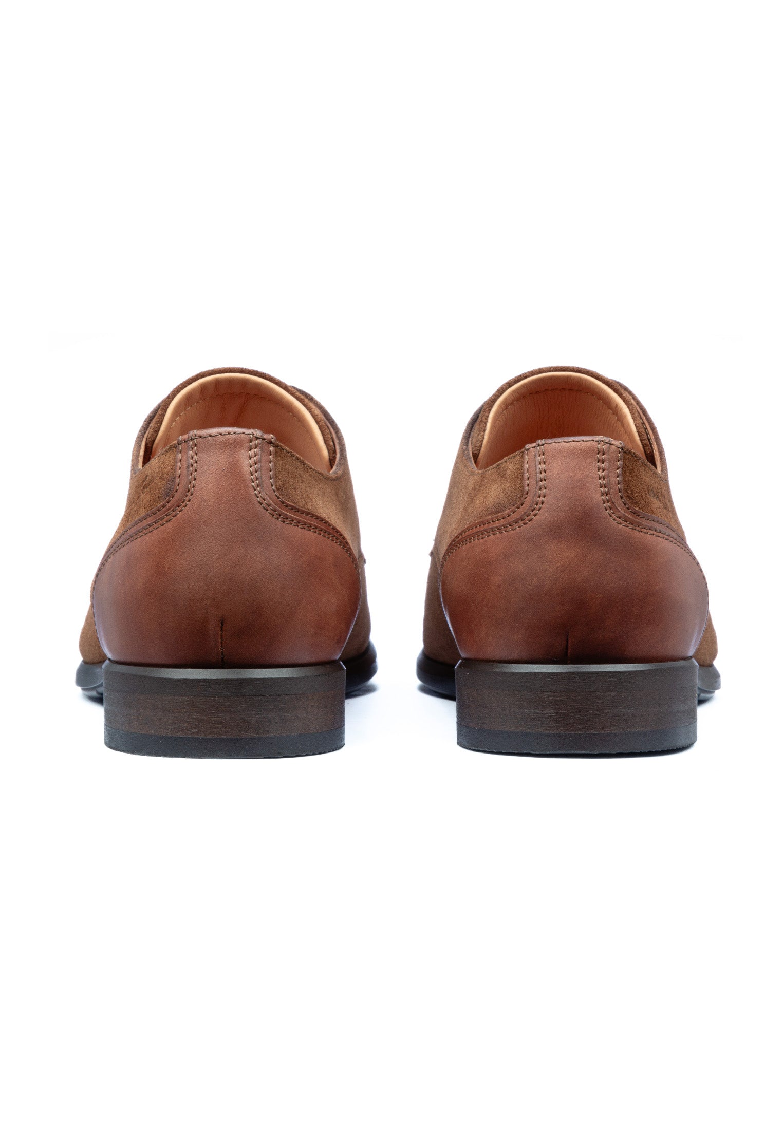 Cognac suède Erasmo veterschoen