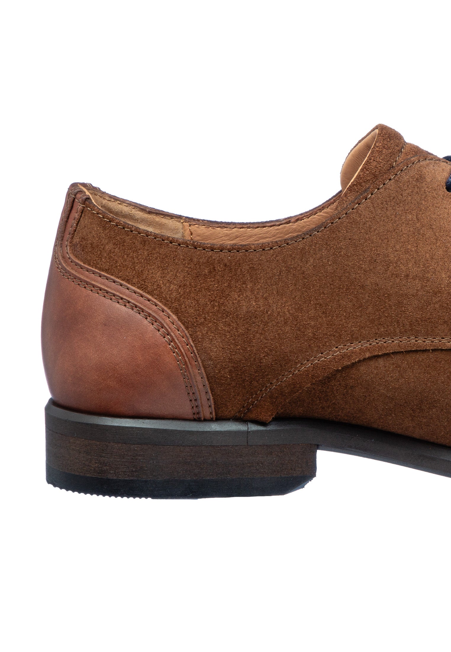 Cognac suède Erasmo veterschoen