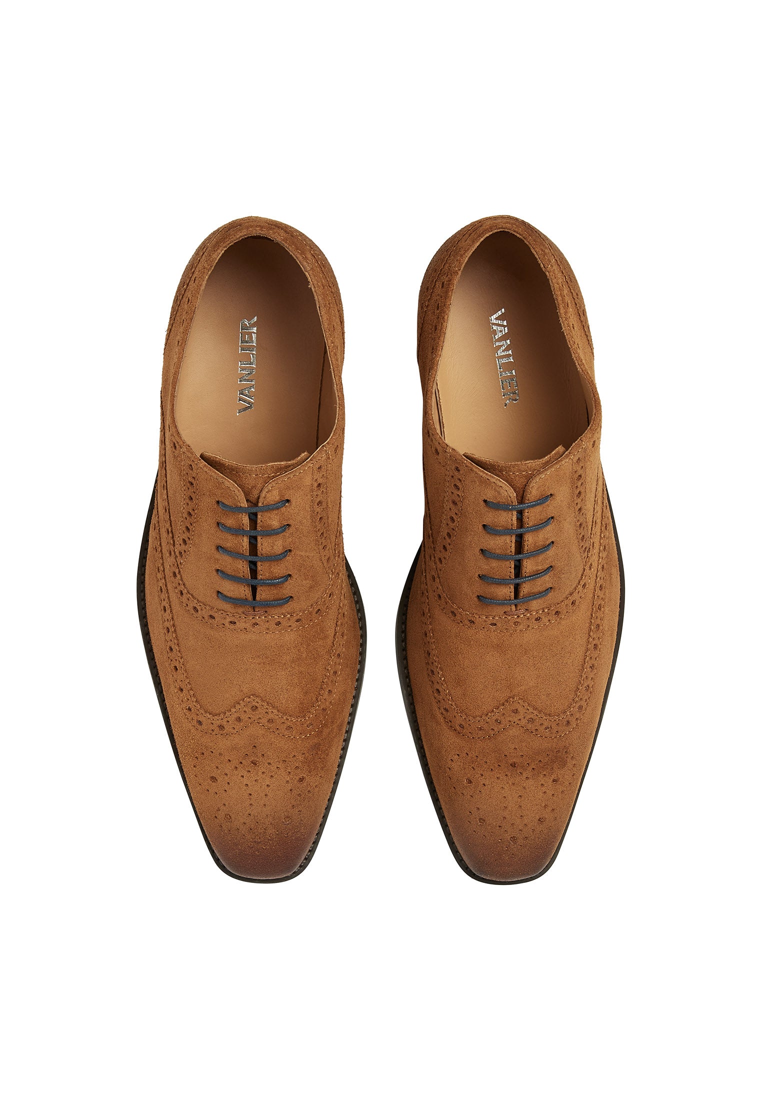 Cognac suède Bregenz veterschoen