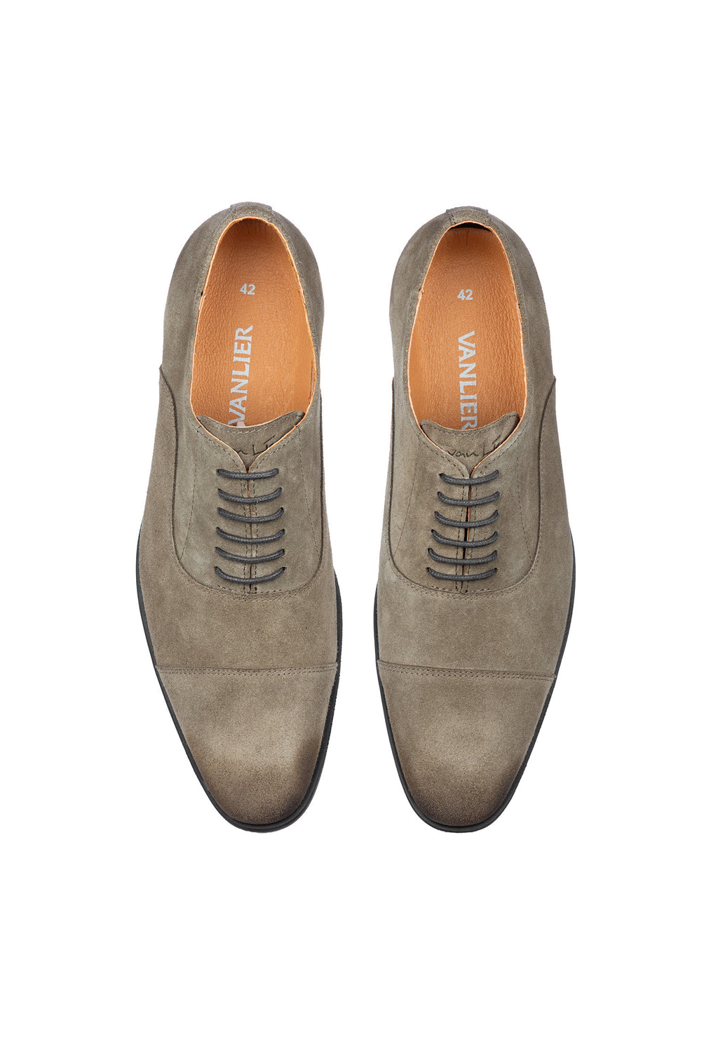 Taupe suède Riva veterschoen