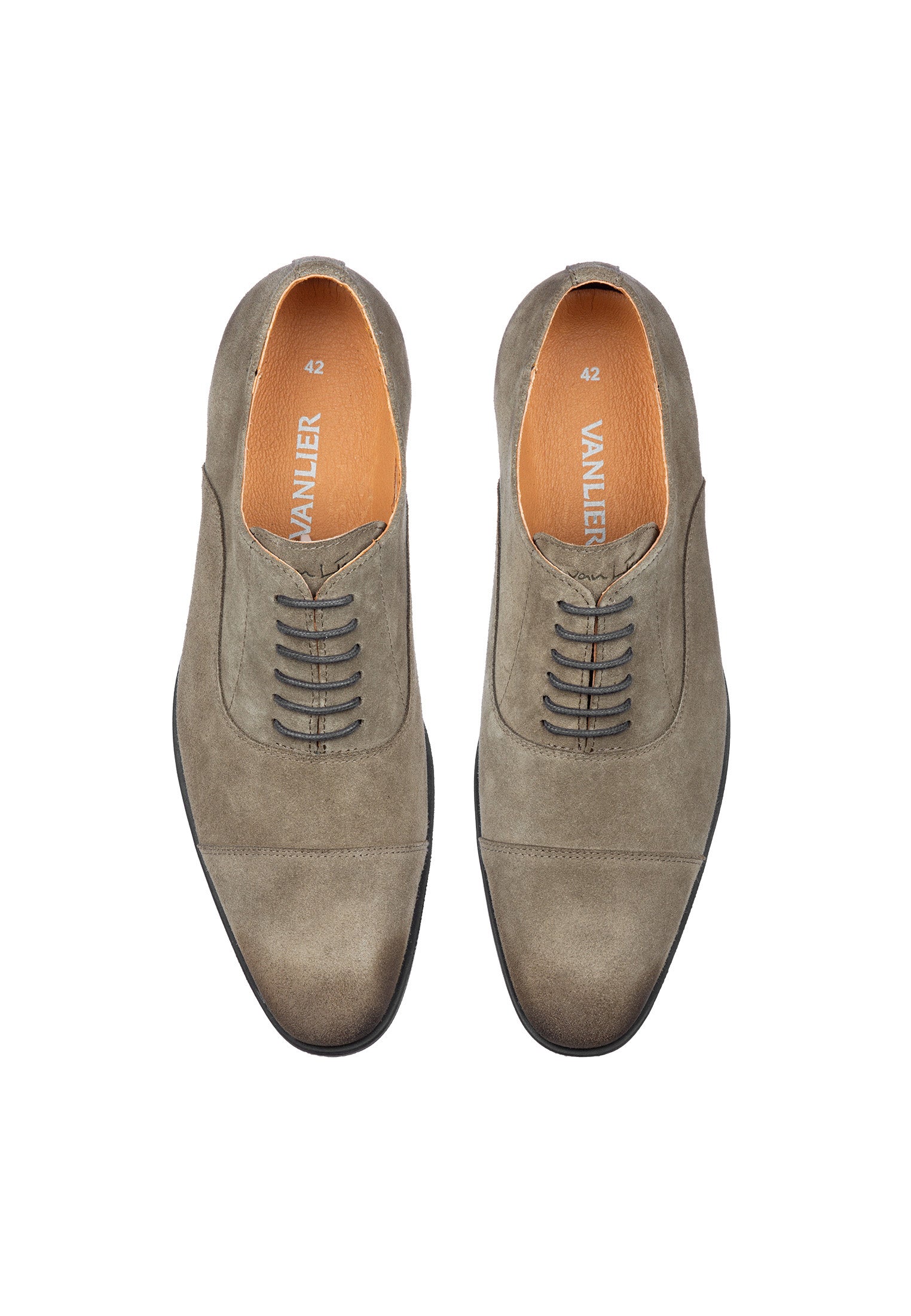 Taupe suède Riva veterschoen