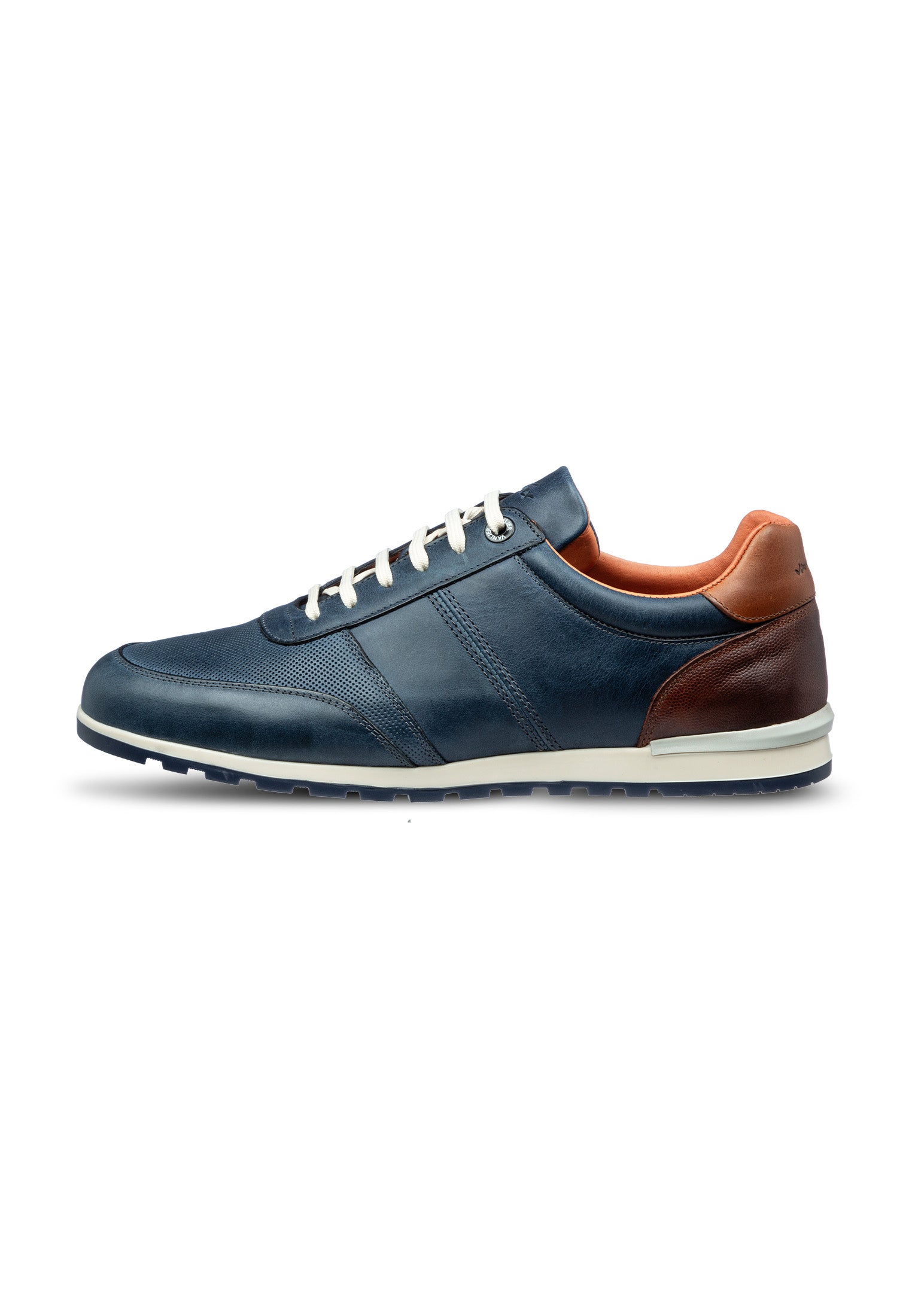 Navy blauw gladleren Anzano sneaker