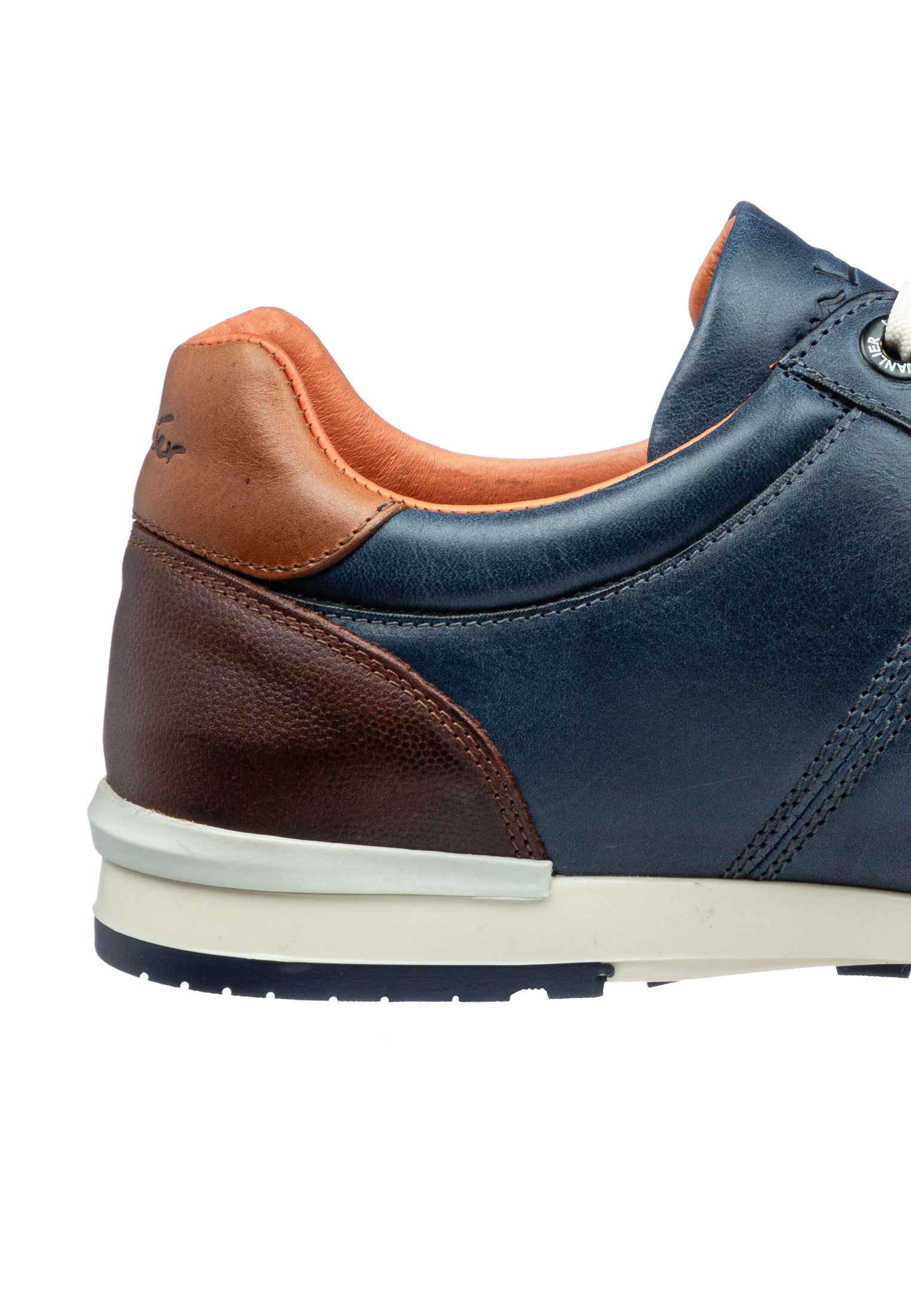 Navy blauw gladleren Anzano sneaker