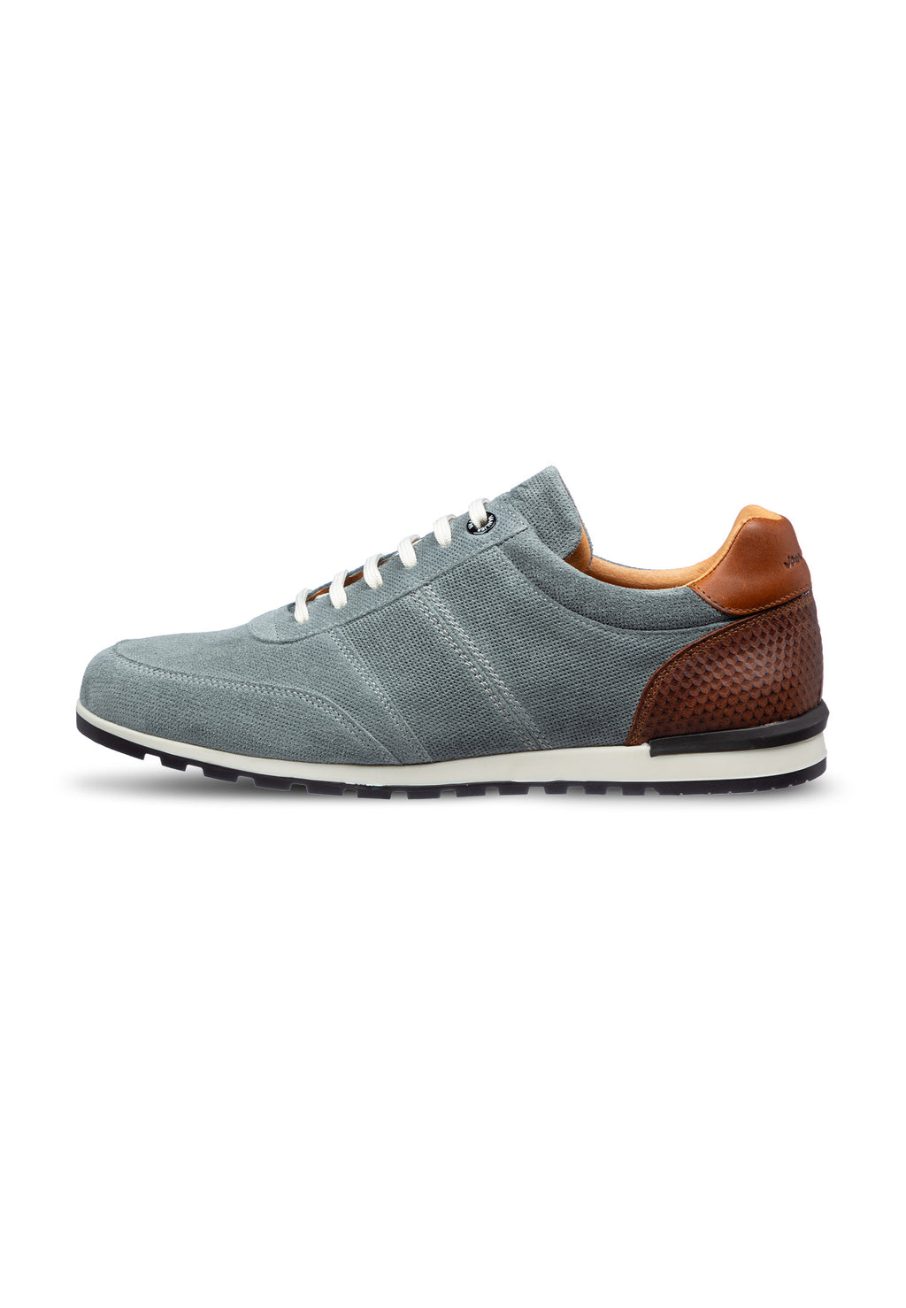 Gray blue suede Anzano sneaker