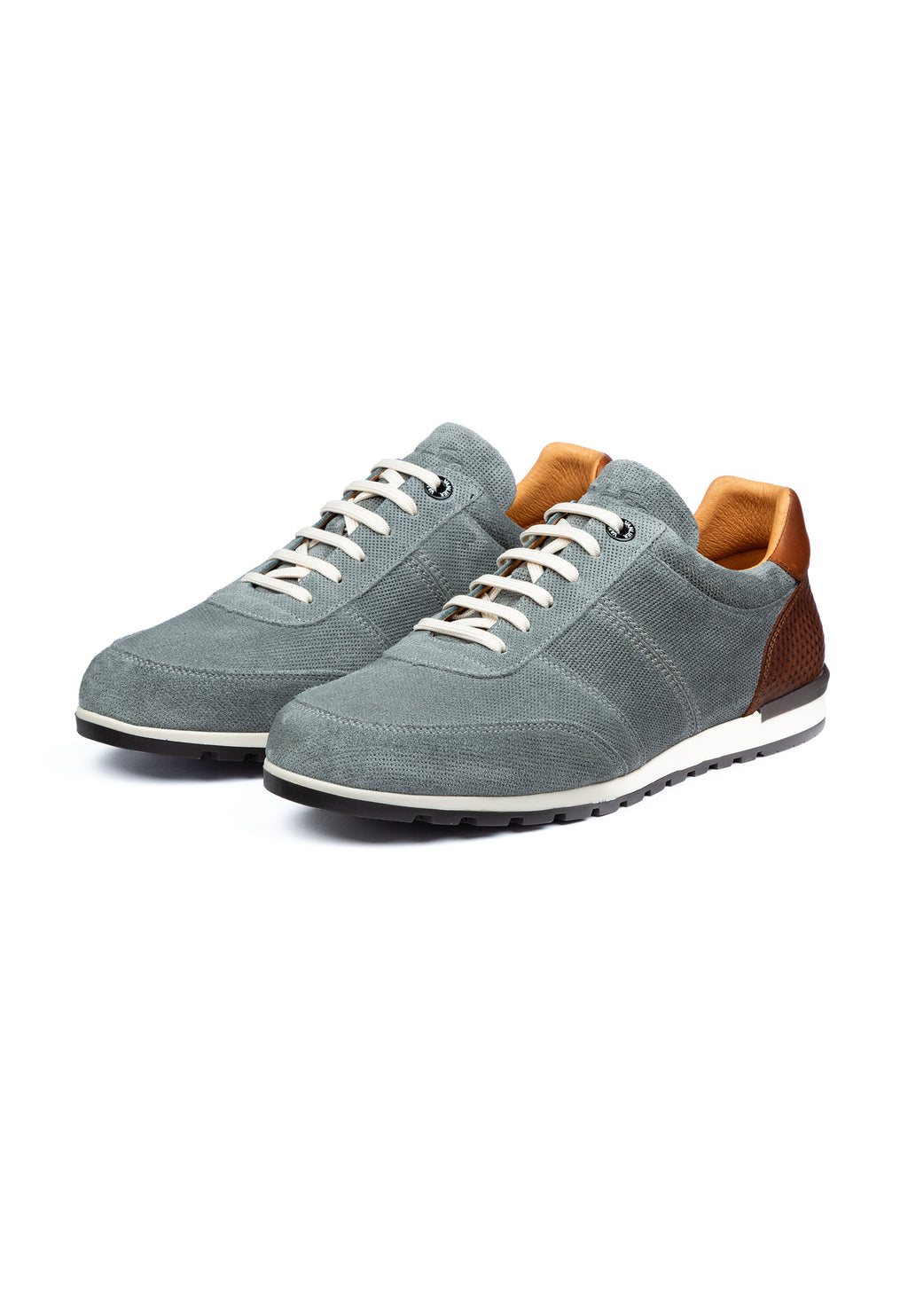 Gray blue suede Anzano sneaker