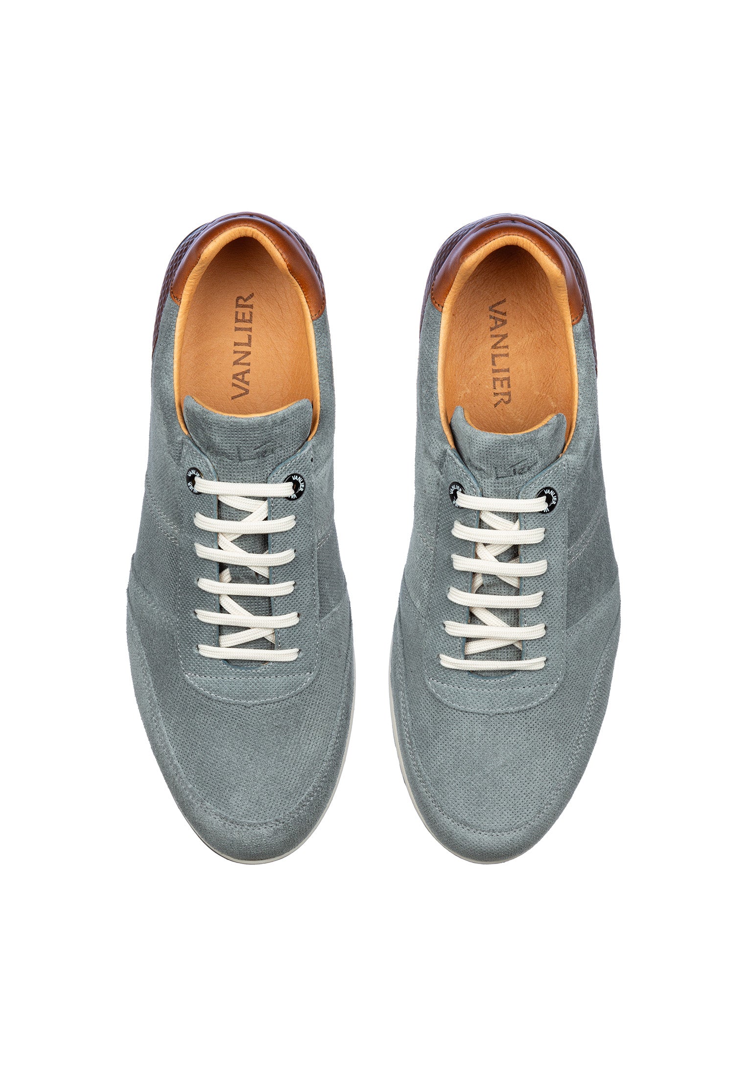 Gray blue suede Anzano sneaker
