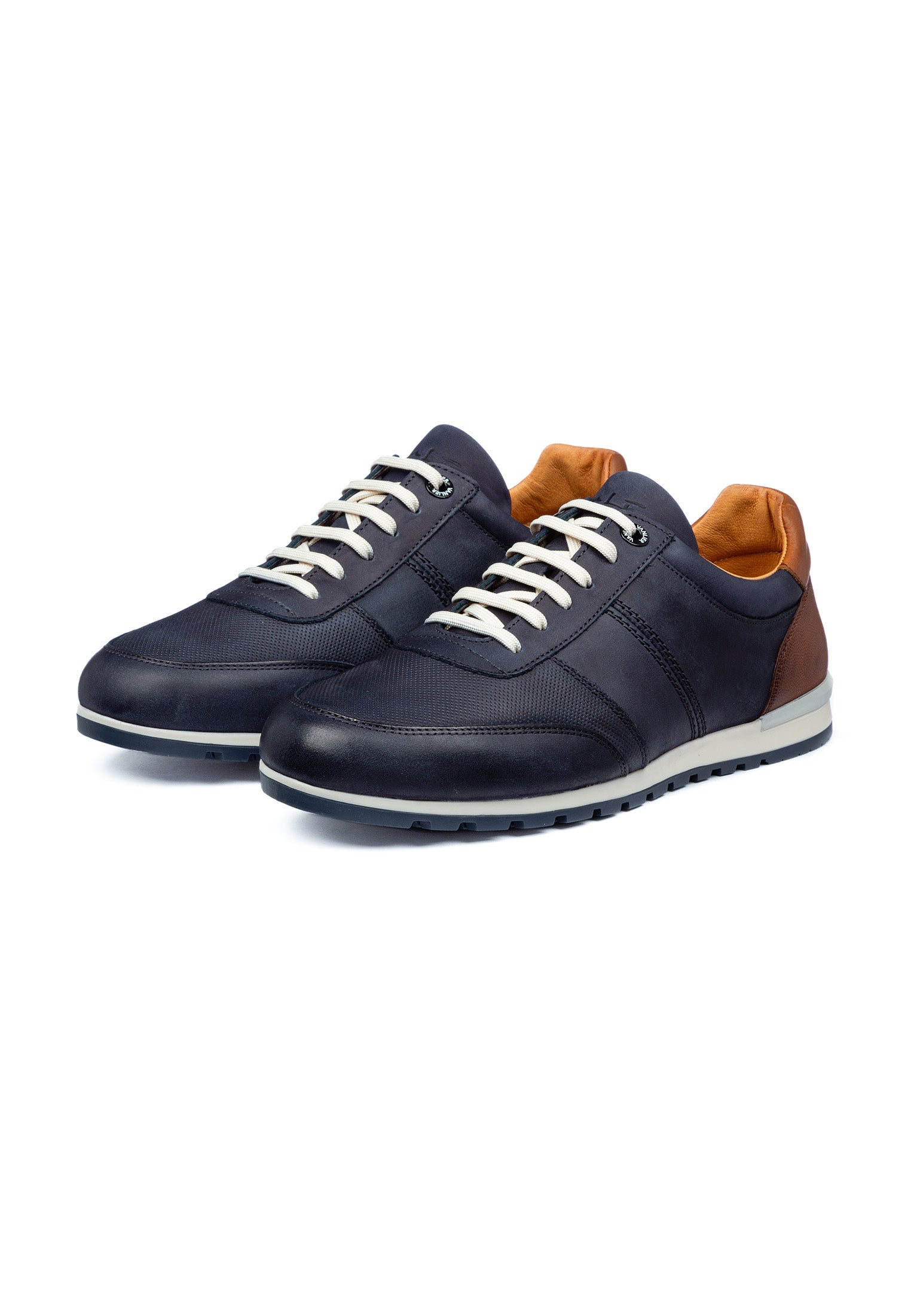 Navy blauw nubuck Anzano sneaker