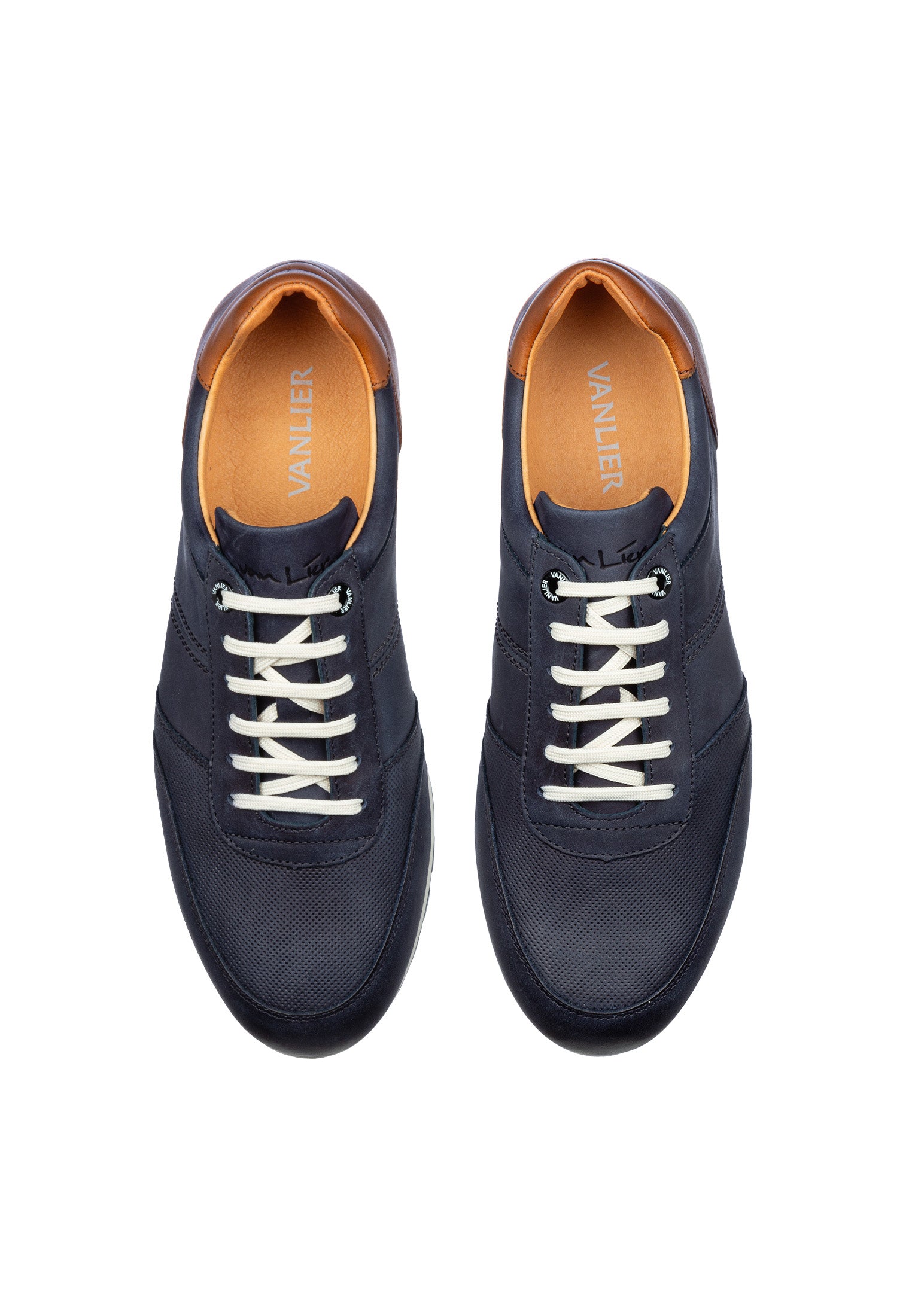 Navy blauw nubuck Anzano sneaker