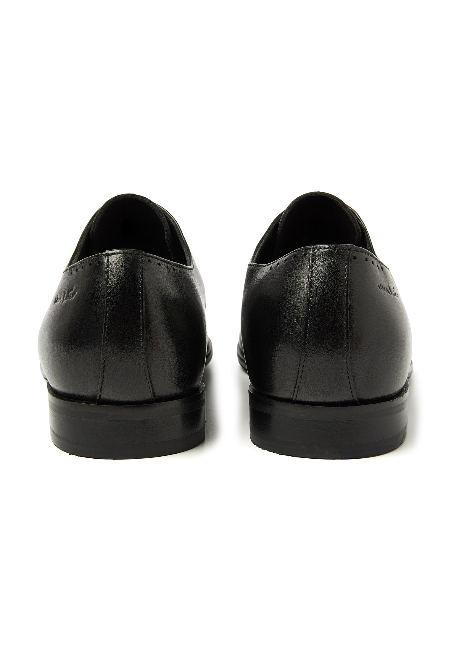 Black smooth leather Santorini lace-up shoe
