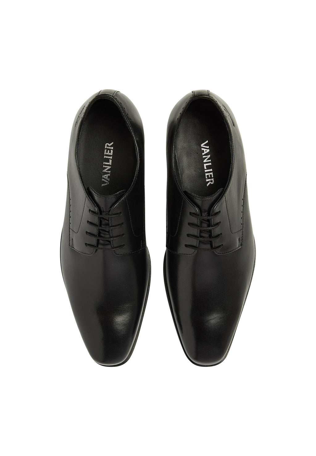 Black smooth leather Santorini lace-up shoe