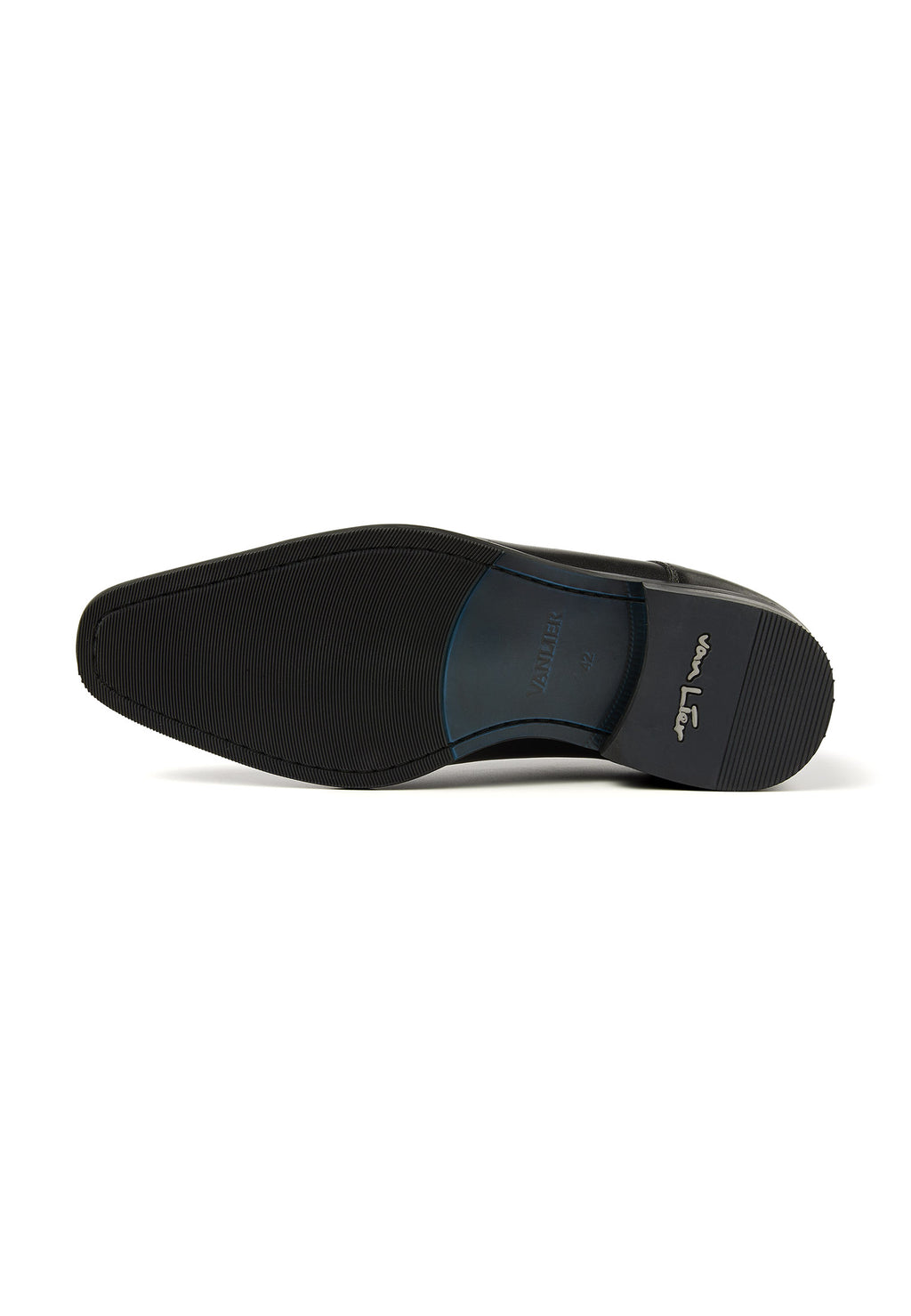 Black smooth leather Santorini buckle shoe