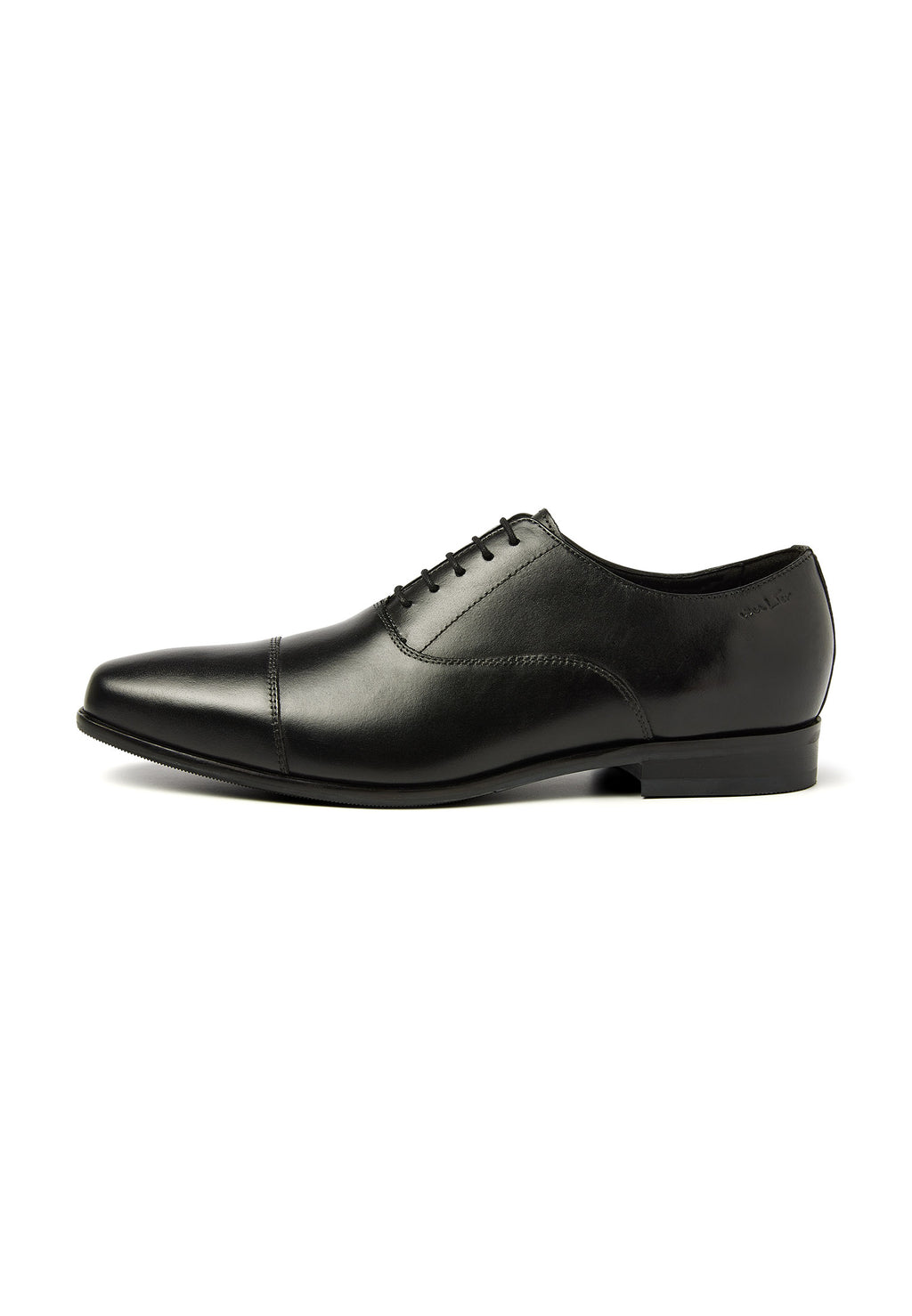 Zwart gladleren Santorini veterschoen