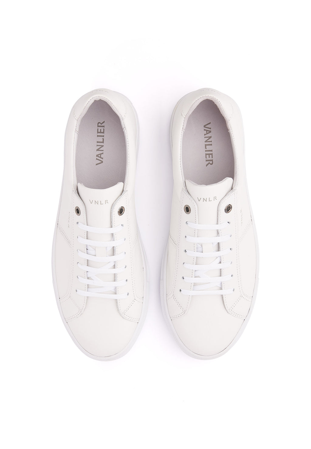 Wit gladleren Novara sneaker