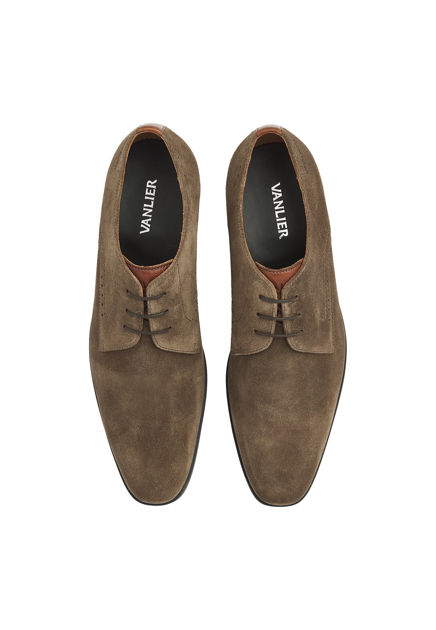 Taupe suède Portofino veterschoen