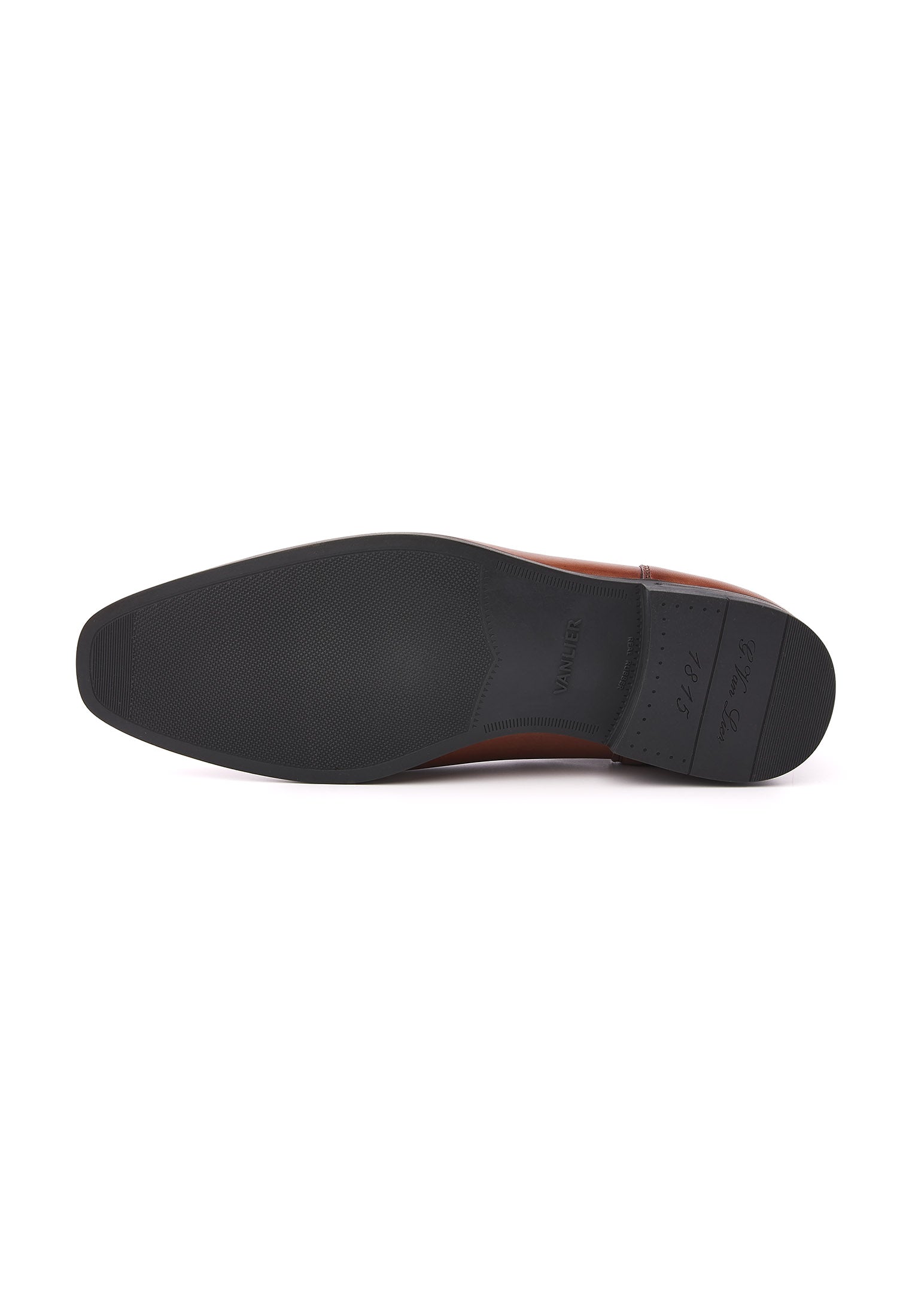 Cognac gladleren Portofino chelsea boot