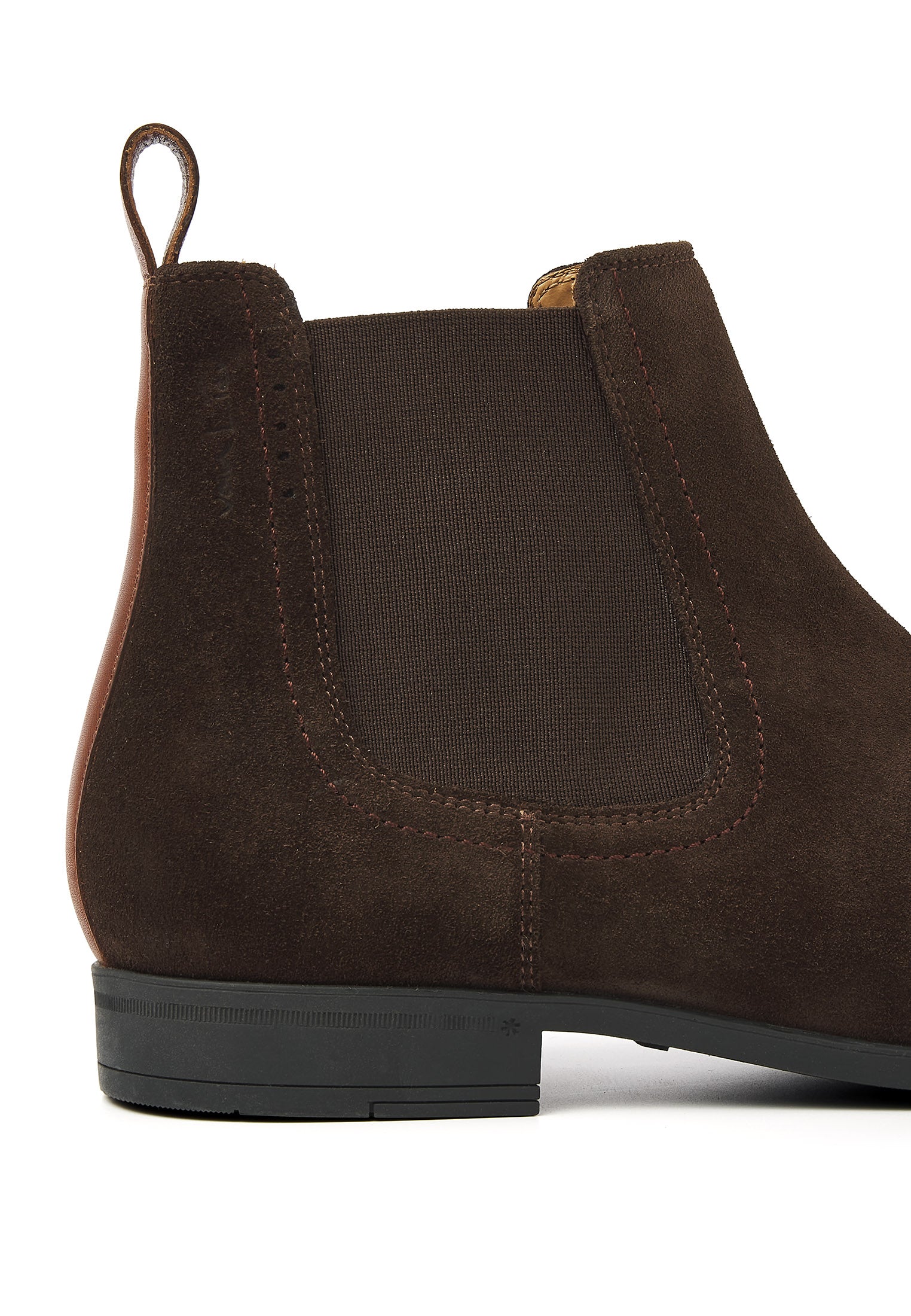 Testa di Moro bruin suède Portofino chelsea boot