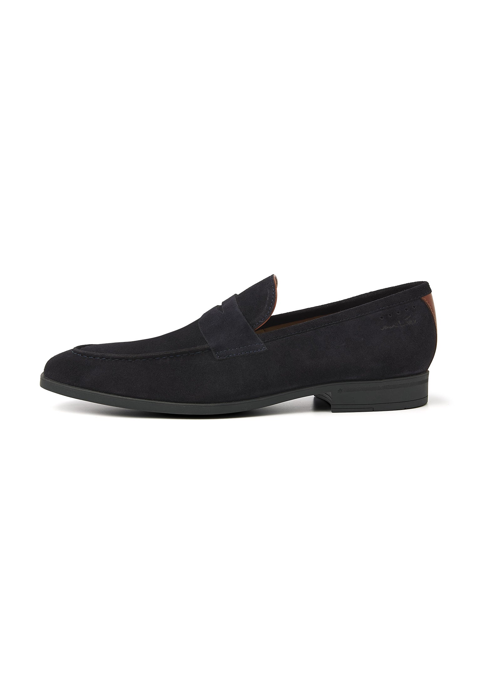 Navy suède Portofino loafer