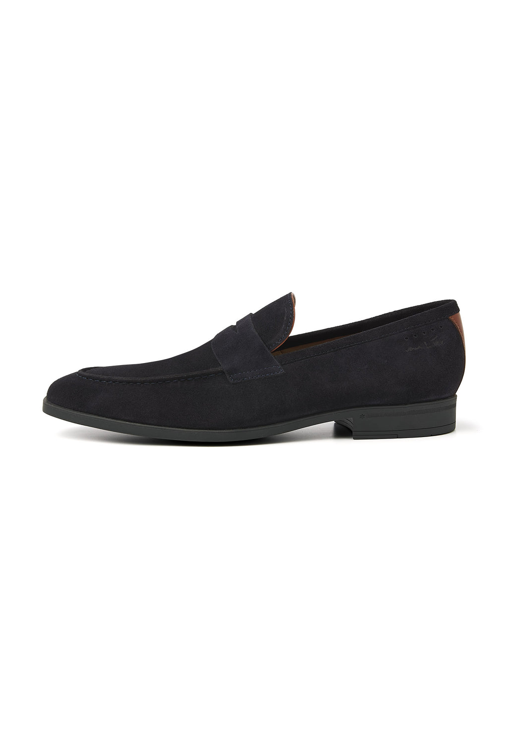 Navy suede Portofino loafer