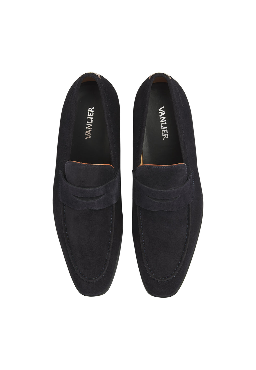 Navy suede Portofino loafer