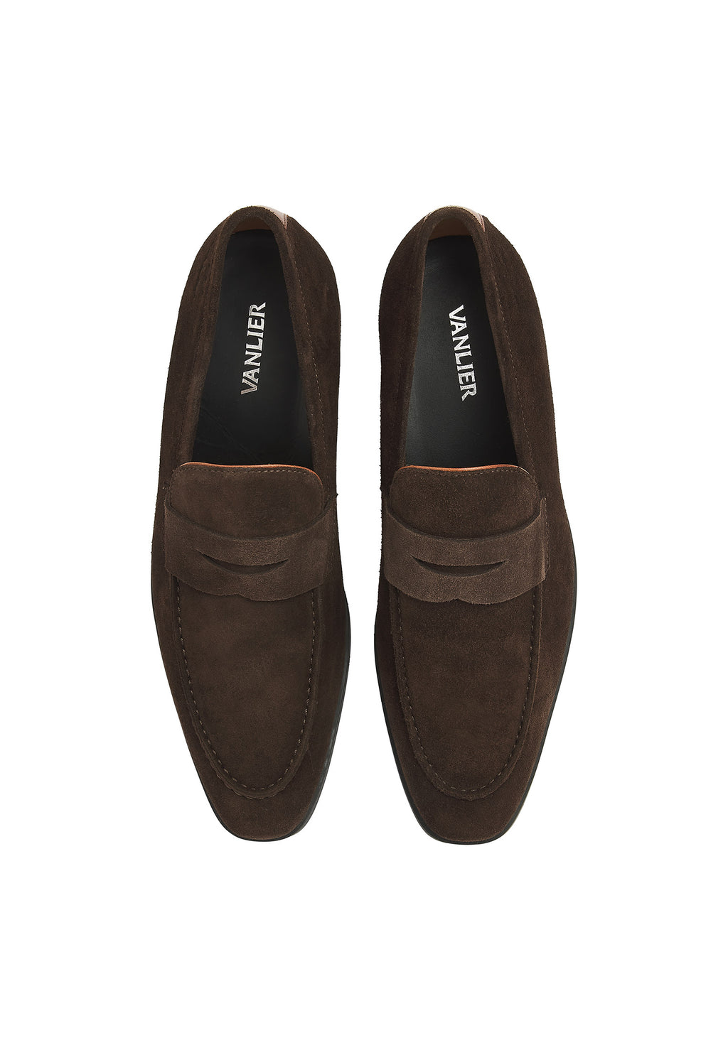 Testa di Moro bruin suède Portofino loafer