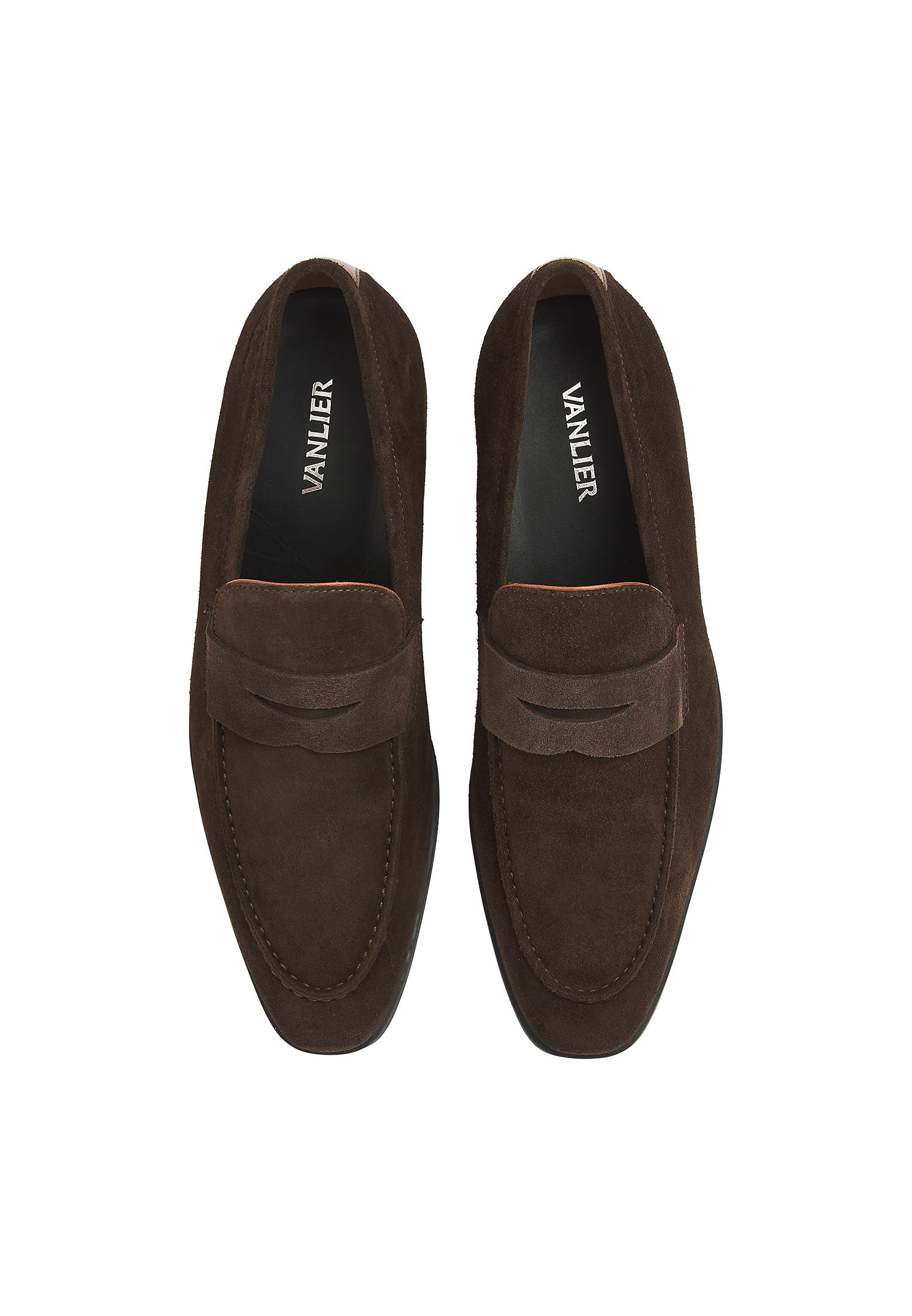 Testa di Moro bruin suède Portofino loafer