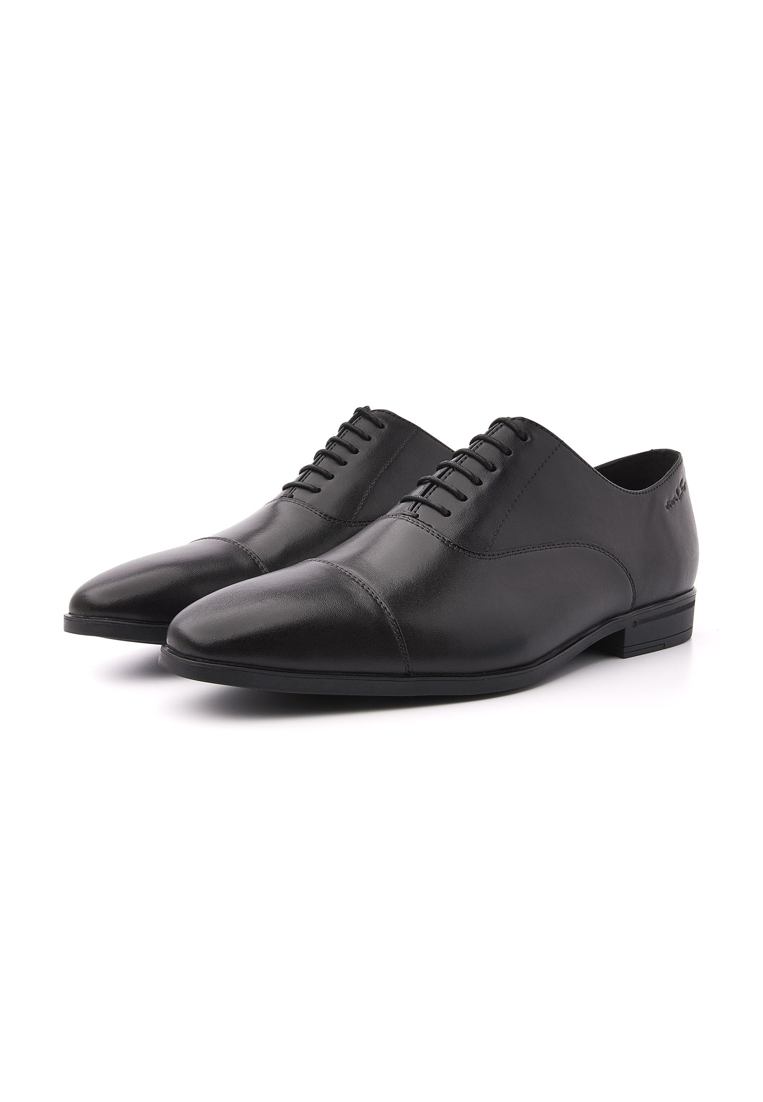 Zwart gladleren Portofino  veterschoen