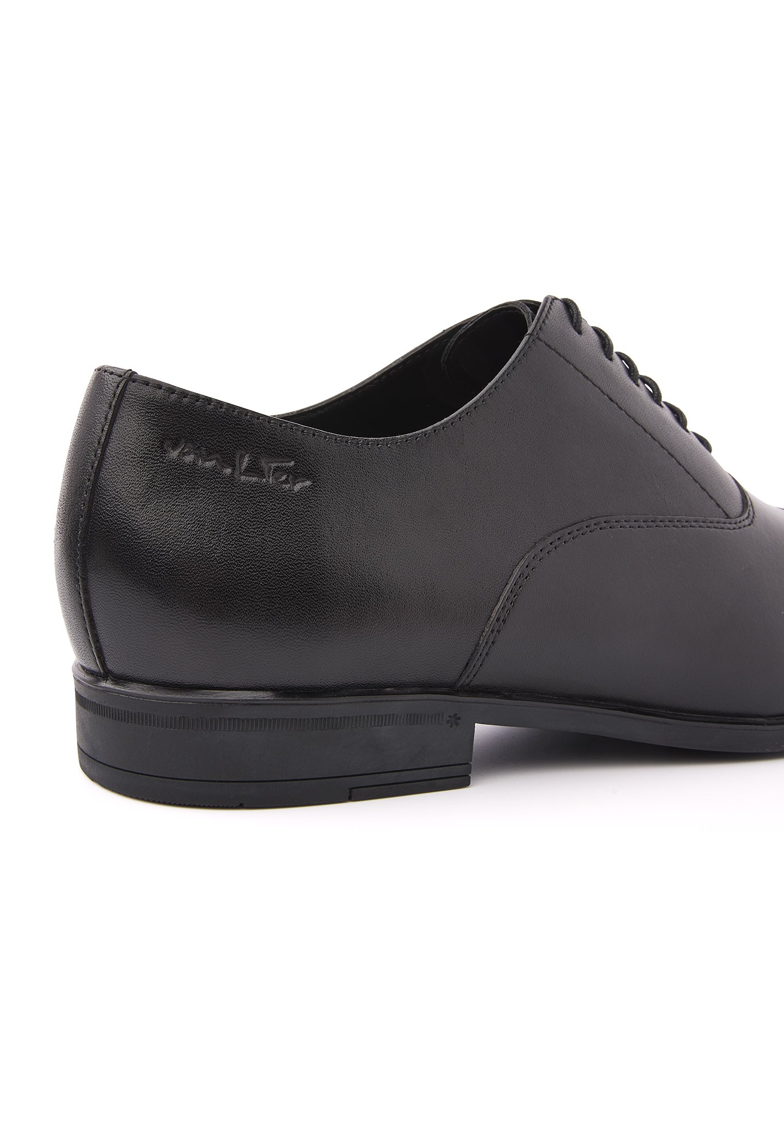 Zwart gladleren Portofino  veterschoen