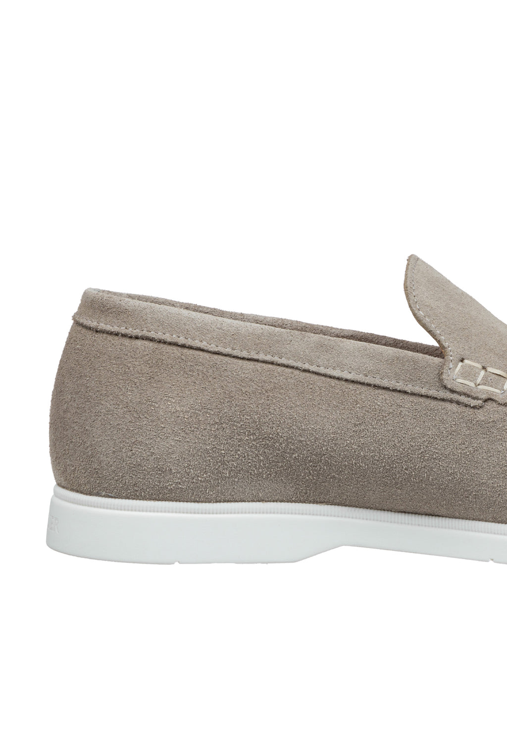 Licht taupe suède Ascona loafer