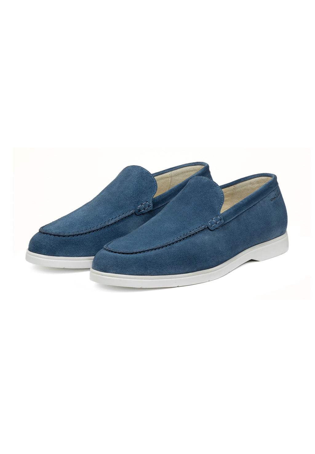 Blauw suède Ascona loafer