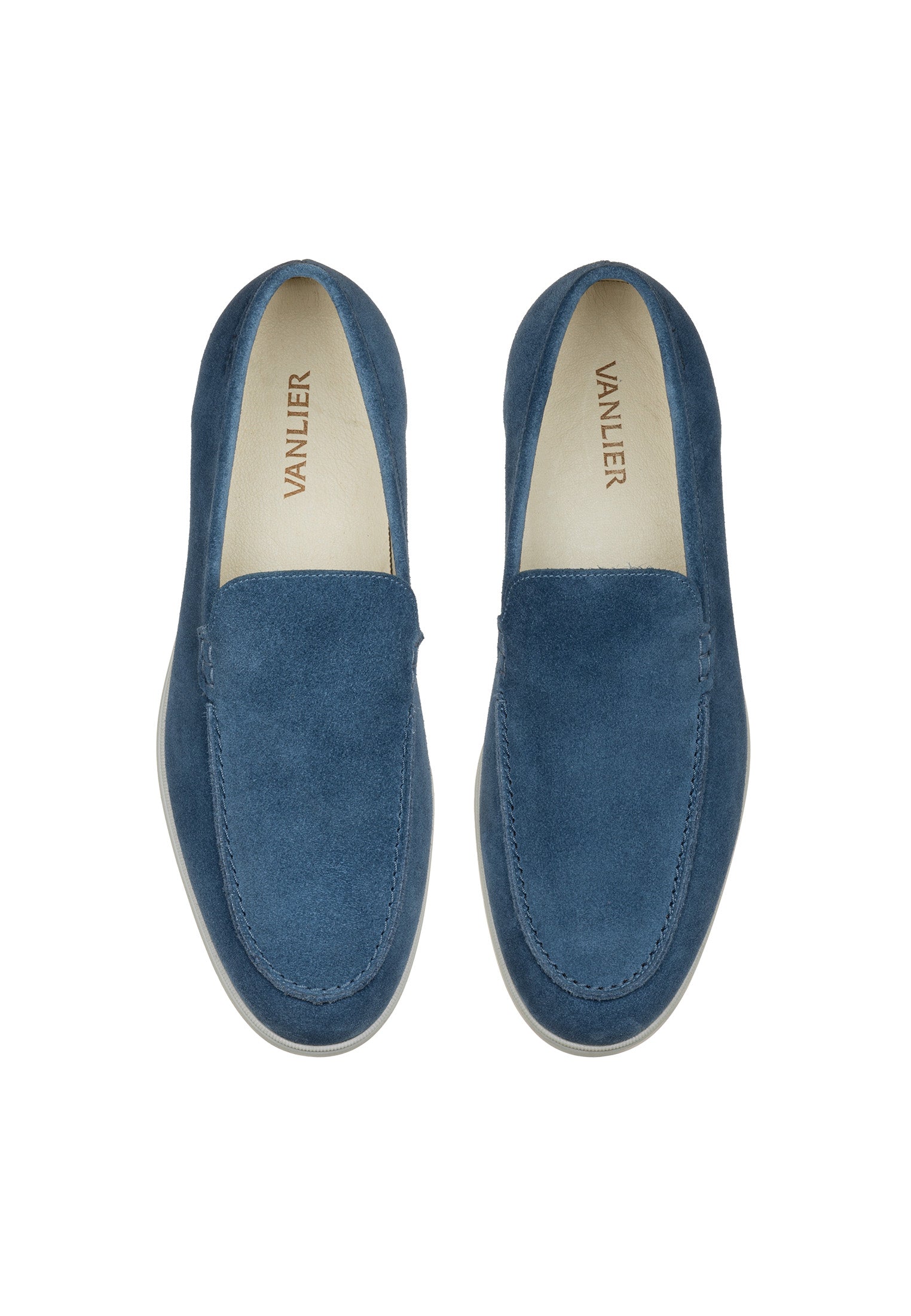 Blauw suède Ascona loafer