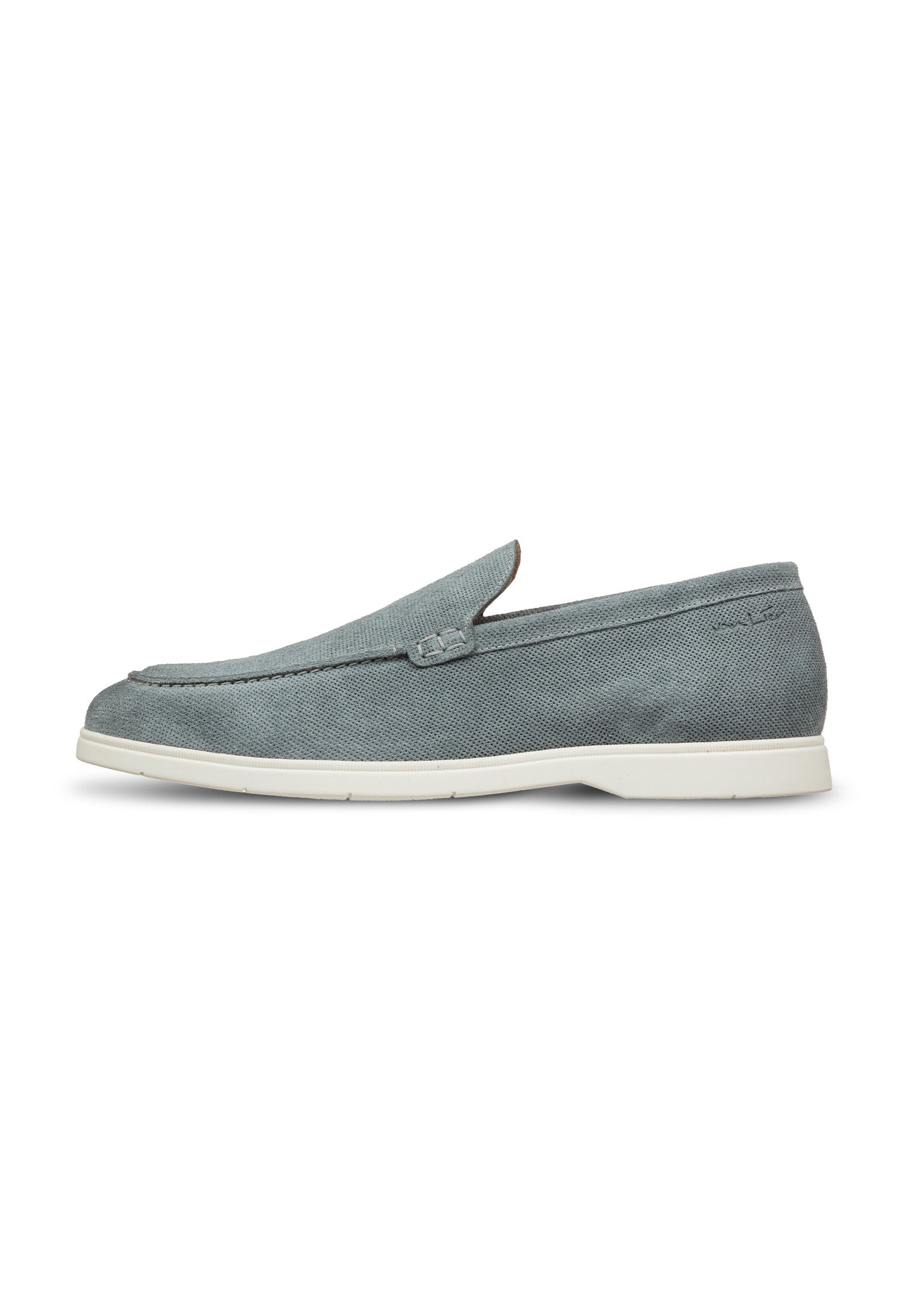 Grijs blauw suède Ascona loafer