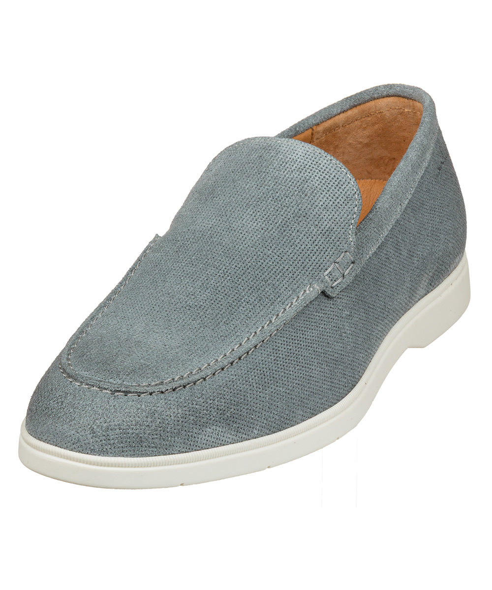 Grijs blauw suède Ascona loafer